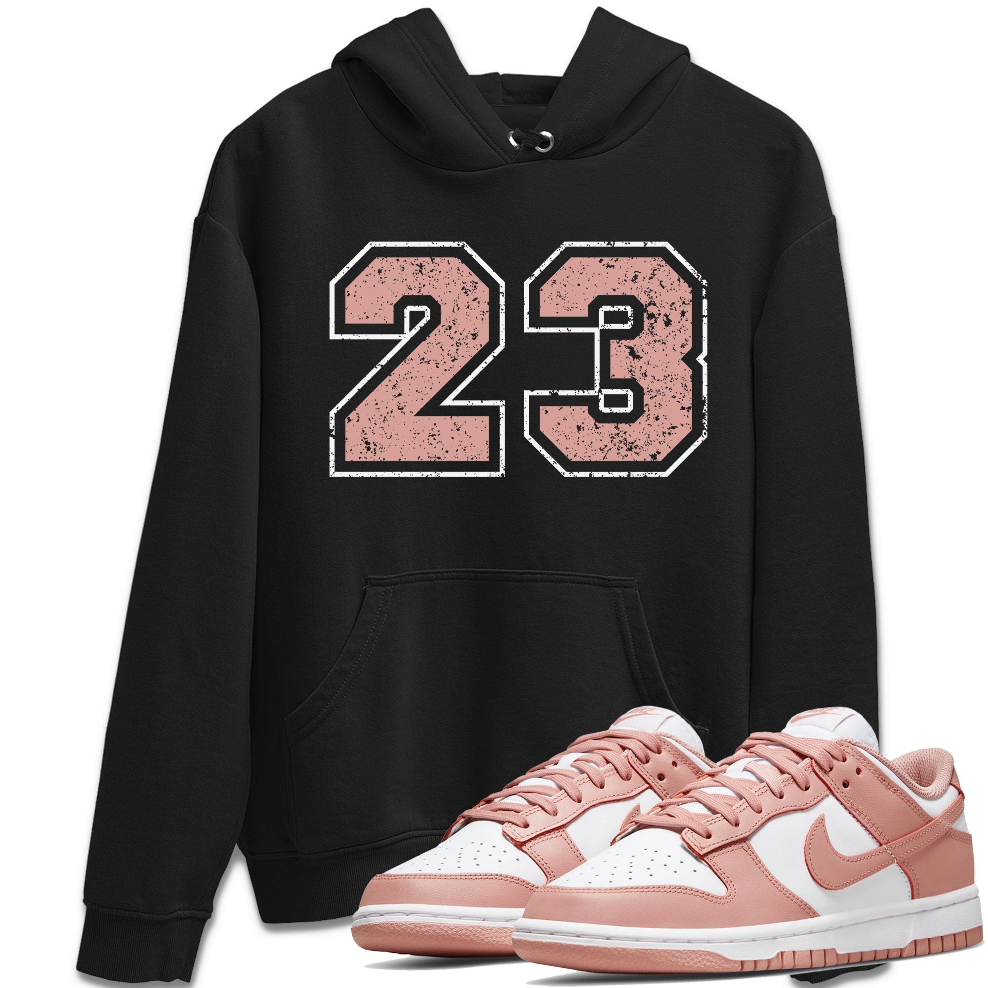 Dunk Low WMNS Rose Whisper shirt to match jordans Number 23 Streetwear Sneaker Shirt Dunk Rose Whisper Drip Gear Zone Sneaker Matching Clothing Casual Unisex shirts Black 1 T-Shirt