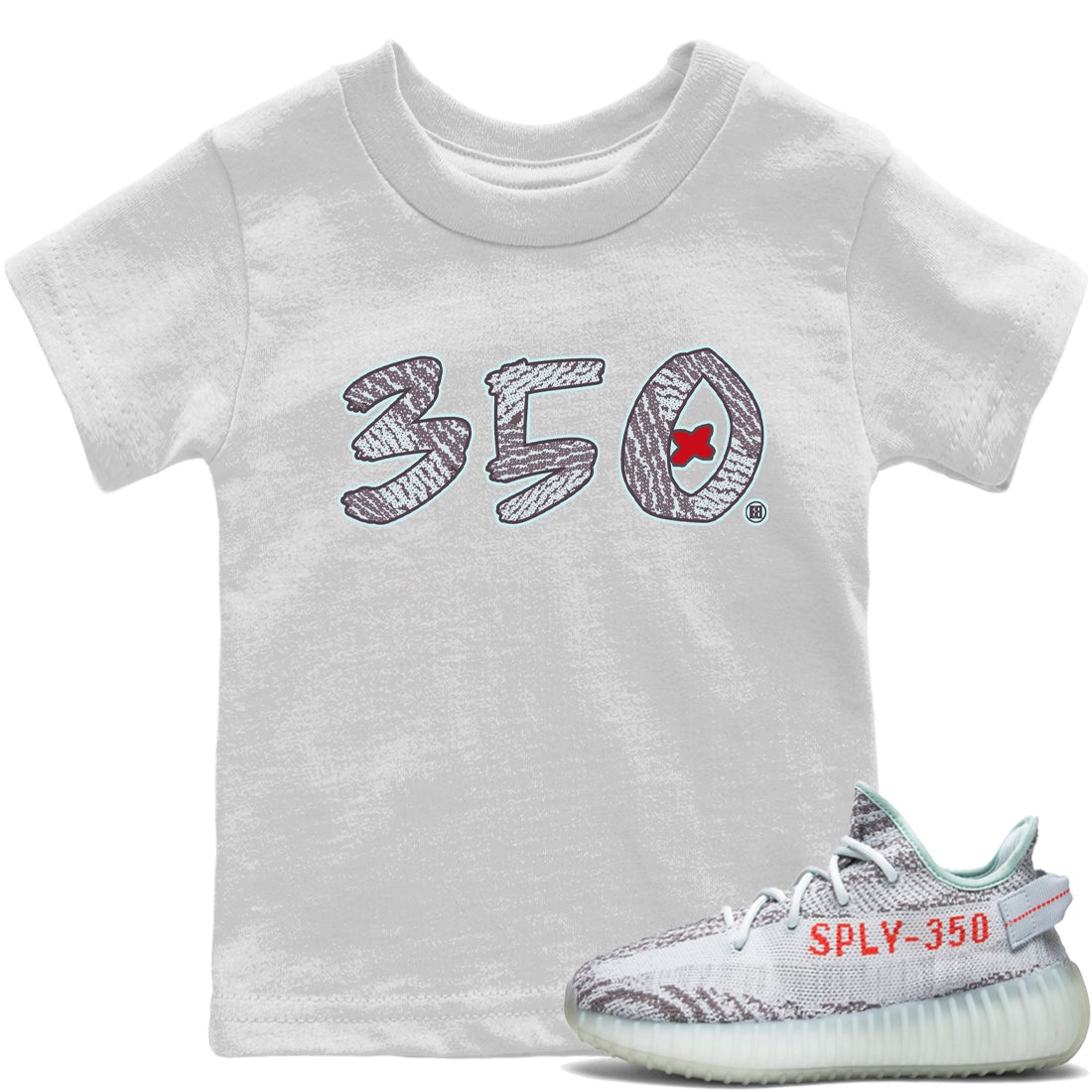 Yeezy 350 Blue Tint Shirt To Match Jordans Number 350 Sneaker Tees Yeezy 350 Blue Tint Drip Gear Zone Sneaker Matching Clothing Kids Shirts