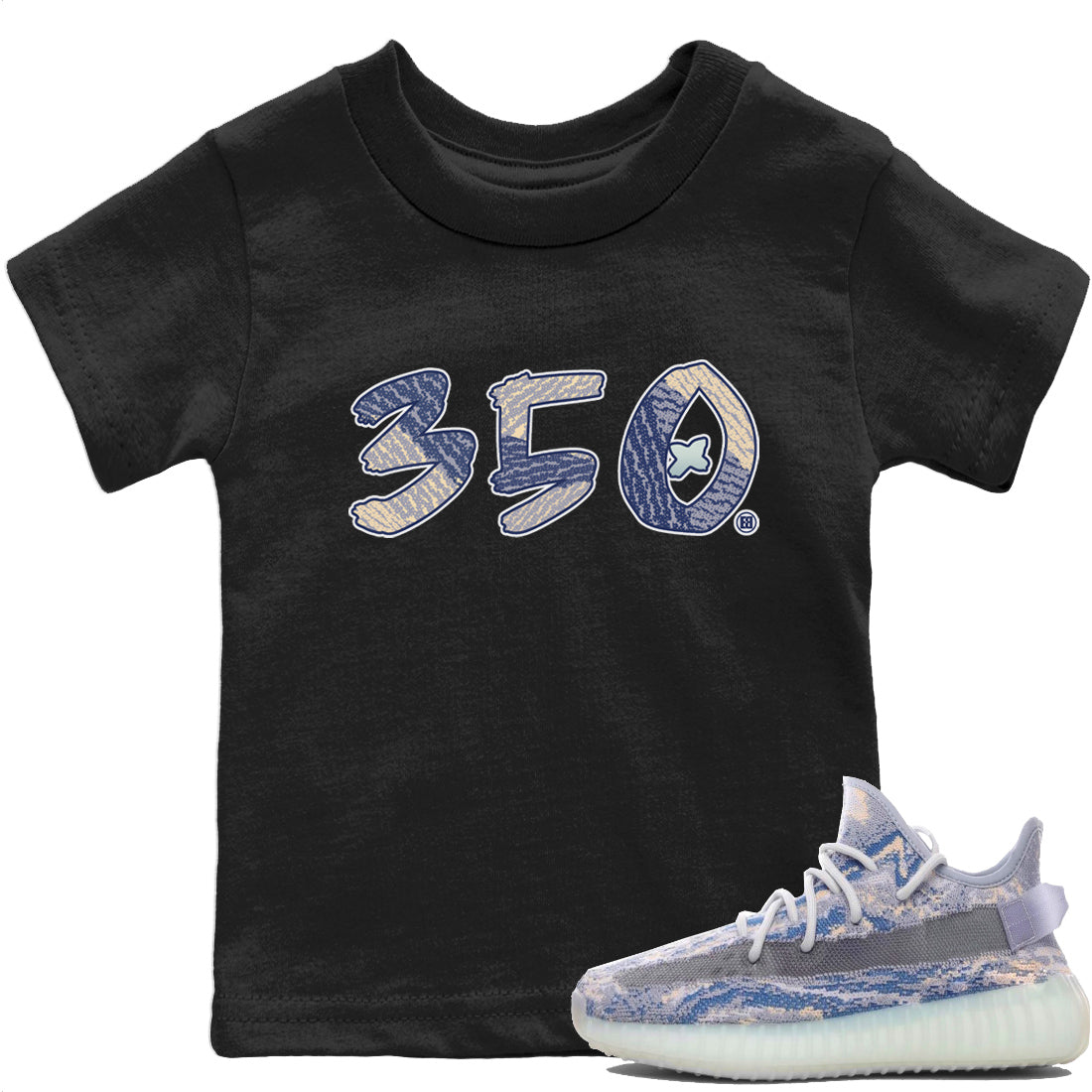 Yeezy 350 MX Blue Shirt To Match Jordans Number 350 Sneaker Tees Yeezy 350 MX Blue Drip Gear Zone Sneaker Matching Clothing Kids Shirts