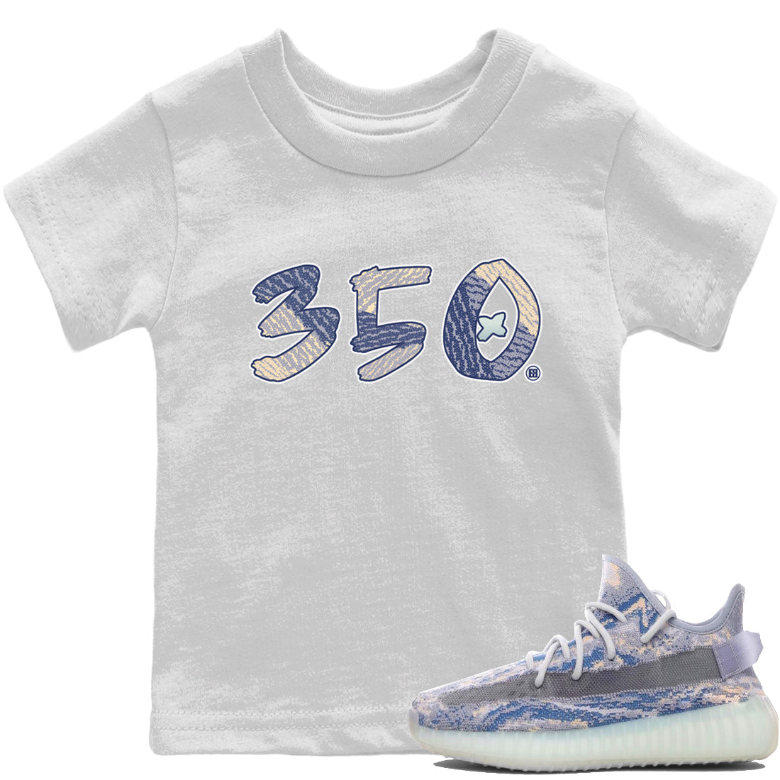 Yeezy 350 MX Blue Shirt To Match Jordans Number 350 Sneaker Tees Yeezy 350 MX Blue Drip Gear Zone Sneaker Matching Clothing Kids Shirts