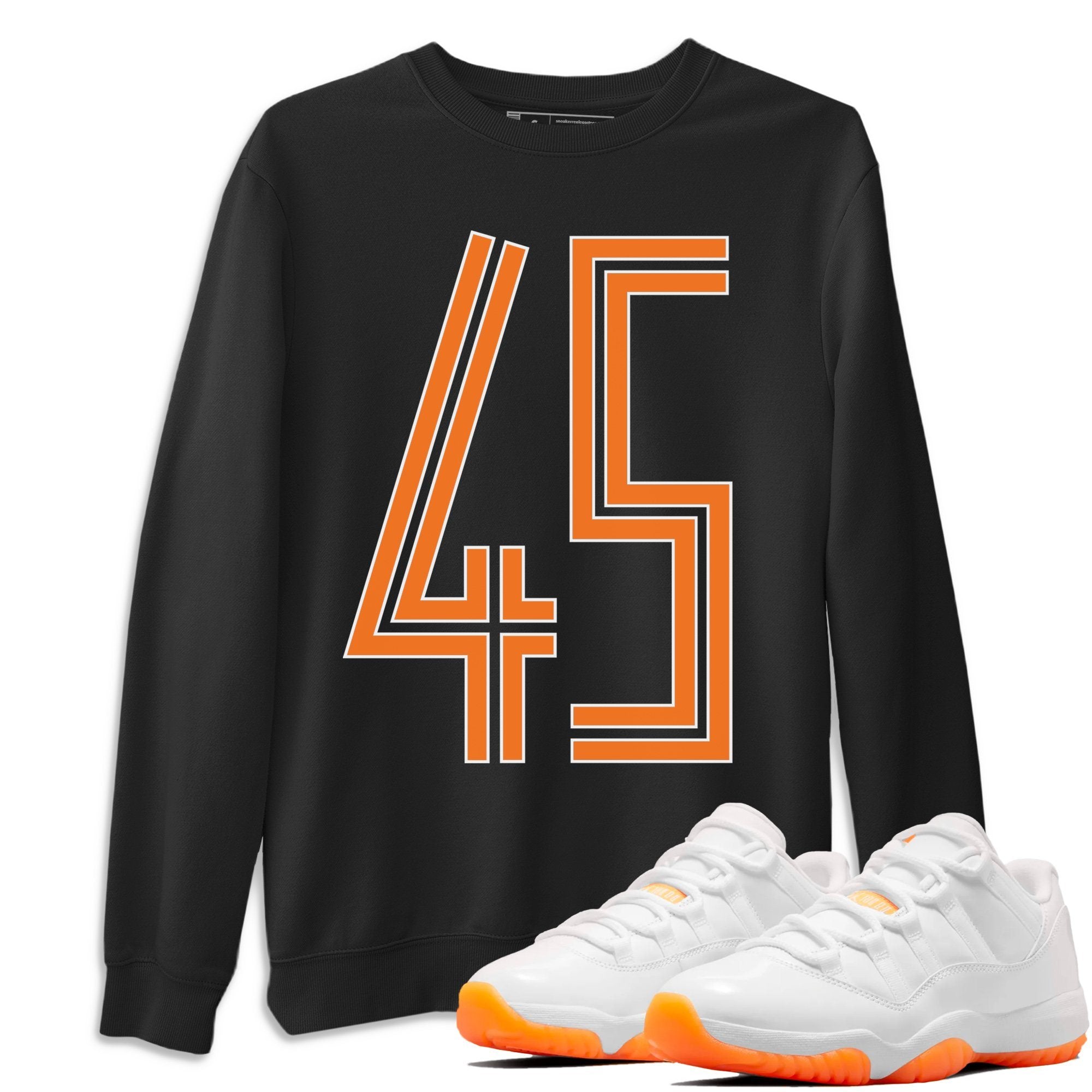 Jordan 11 Citrus Shirt To Match Jordans Number 45 Sneaker Tees Jordan 11 Citrus Drip Gear Zone Sneaker Matching Clothing Unisex Shirts