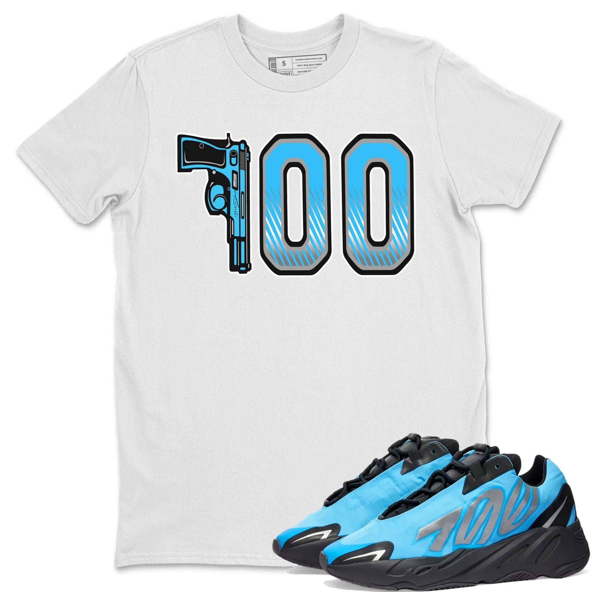 Yeezy 700 Bright Cyan Shirt To Match Jordans Number 700 Sneaker Tees Yeezy 700 Bright Cyan Drip Gear Zone Sneaker Matching Clothing Unisex Shirts