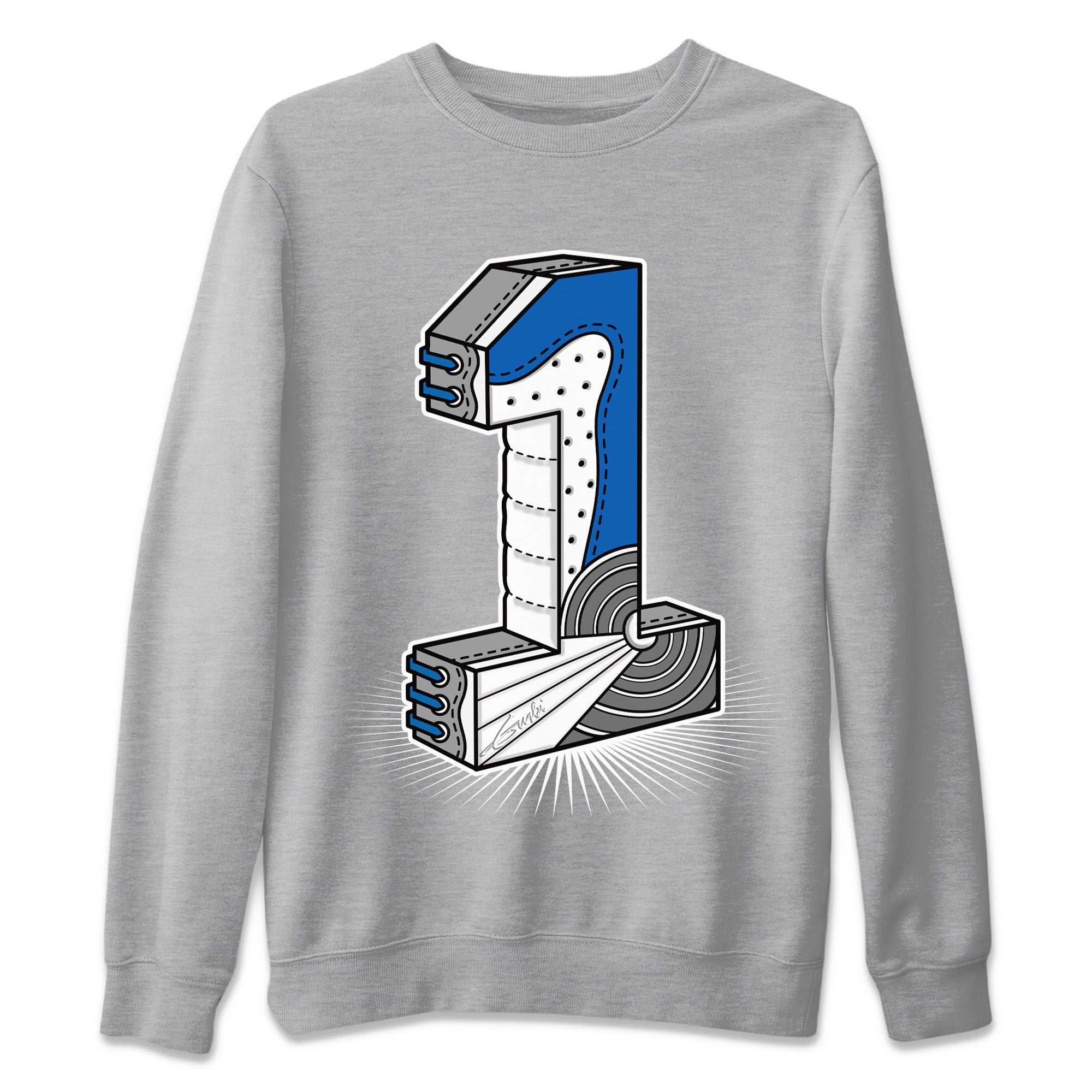 Jordan 1 True Blue Shirt To Match Jordans Number Statue Sneaker Tees Jordan 1 True Blue Drip Gear Zone Sneaker Matching Clothing Unisex Shirts
