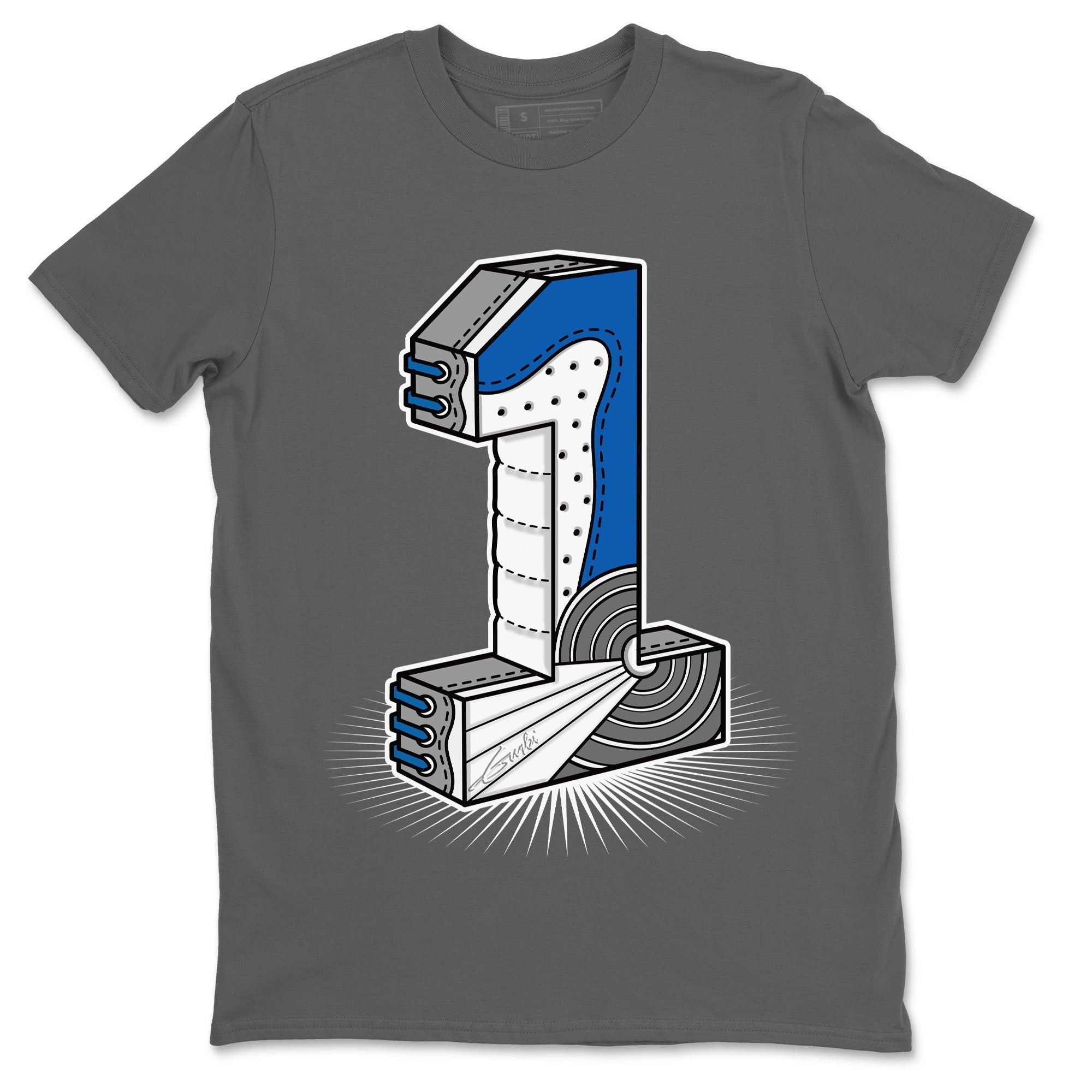 Jordan 1 True Blue Shirt To Match Jordans Number Statue Sneaker Tees Jordan 1 True Blue Drip Gear Zone Sneaker Matching Clothing Unisex Shirts
