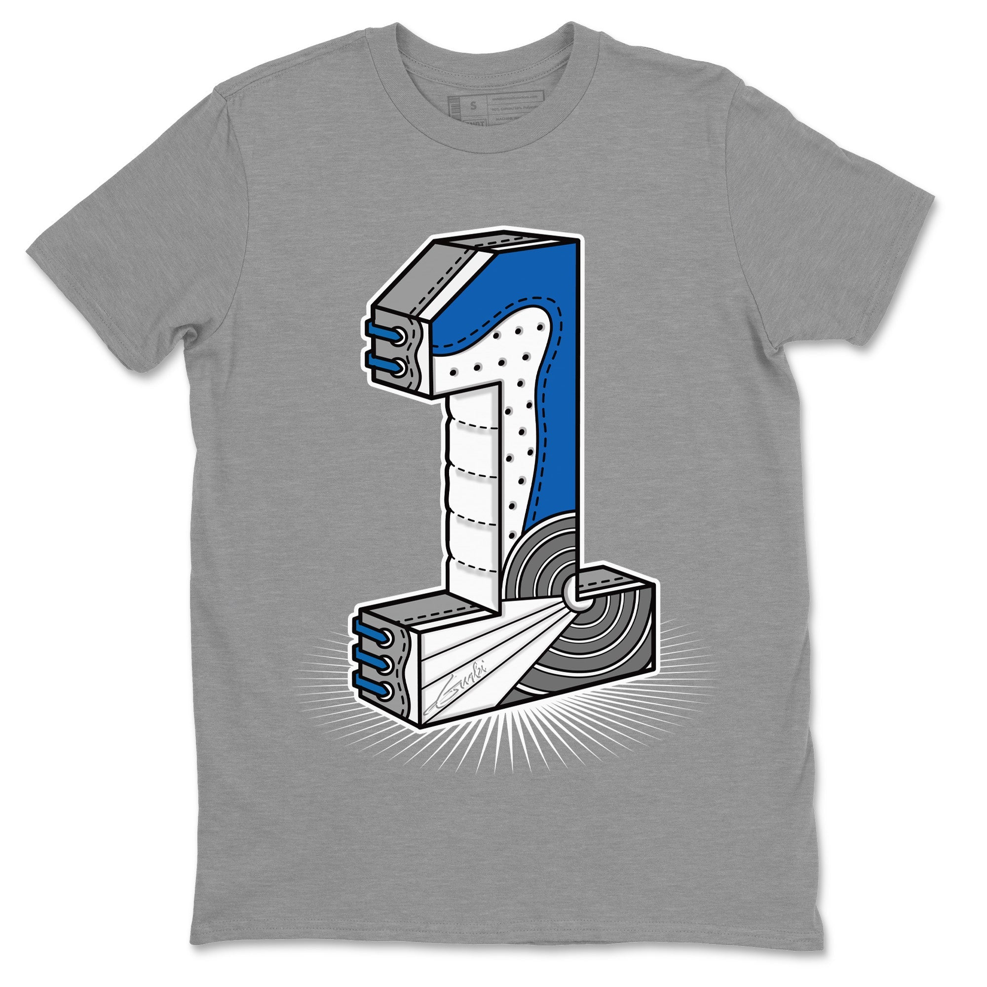 Jordan 1 True Blue Shirt To Match Jordans Number Statue Sneaker Tees Jordan 1 True Blue Drip Gear Zone Sneaker Matching Clothing Unisex Shirts