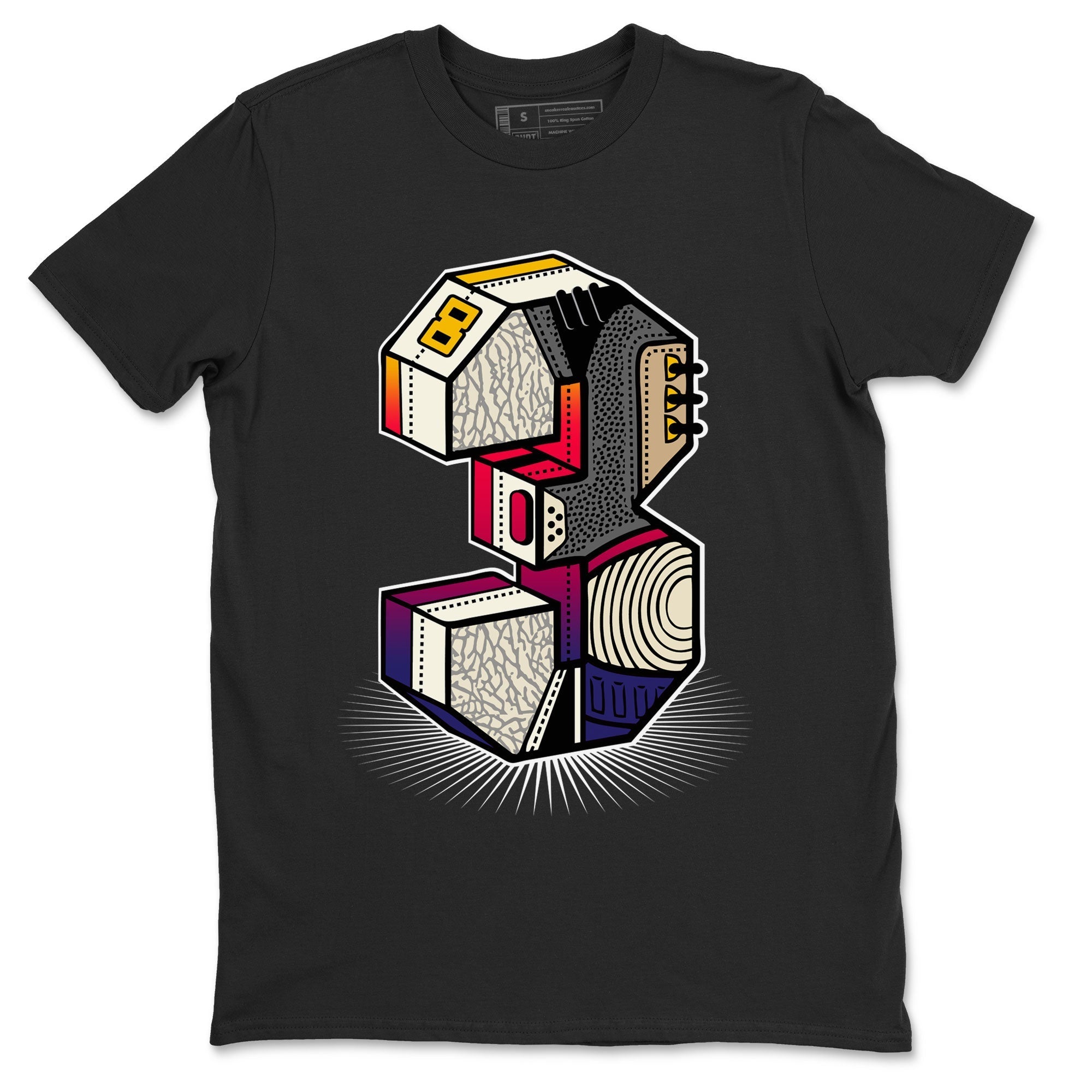 Air Jordan 3 X J Balvin shirt to match jordans Number Statue Streetwear Sneaker Shirt Air Jordan 3 X J Balvin Drip Gear Zone Sneaker Matching Clothing LGBT Pride T-Shirt Unisex Black 2 T-Shirt