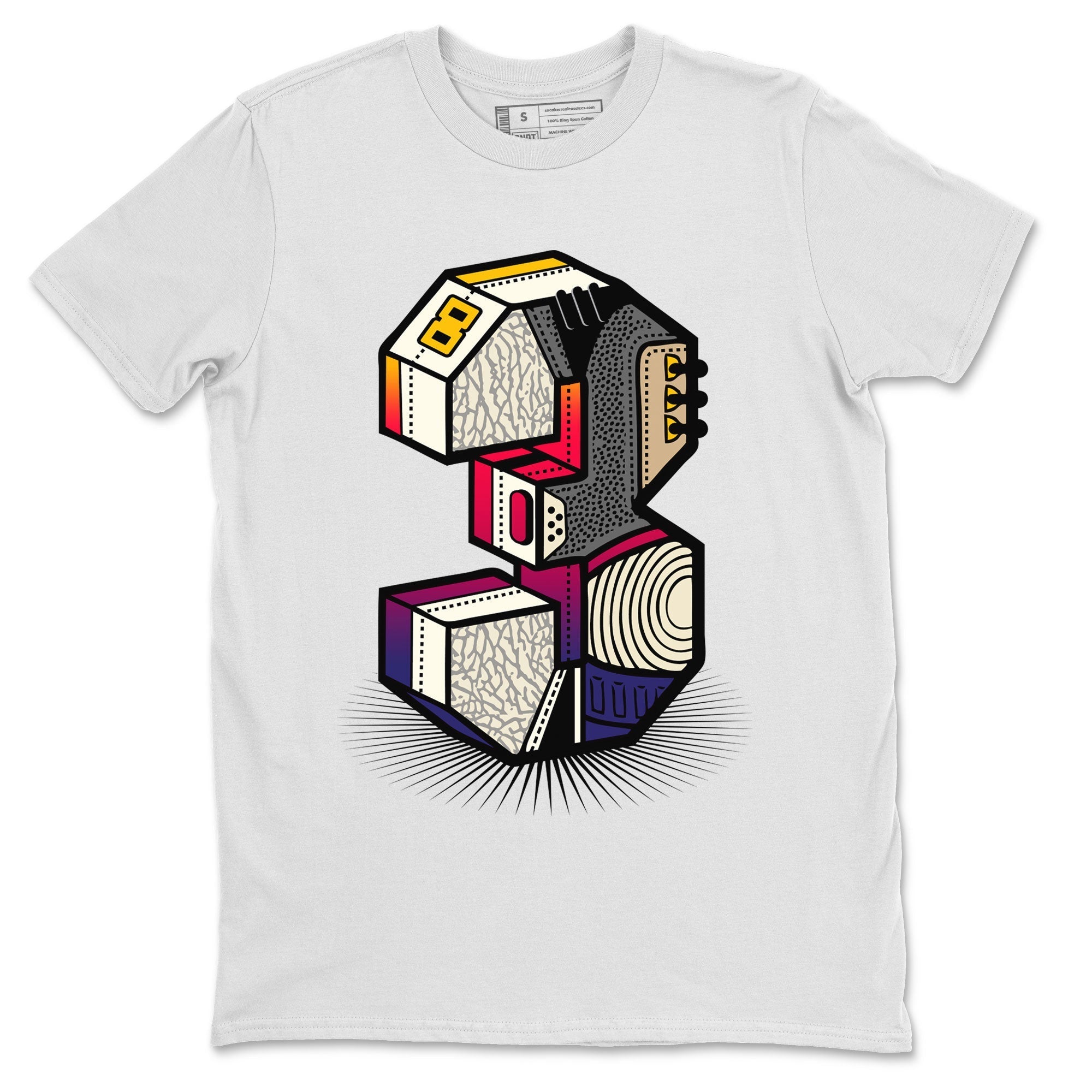 Air Jordan 3 X J Balvin shirt to match jordans Number Statue Streetwear Sneaker Shirt Air Jordan 3 X J Balvin Drip Gear Zone Sneaker Matching Clothing LGBT Pride T-Shirt Unisex White 2 T-Shirt