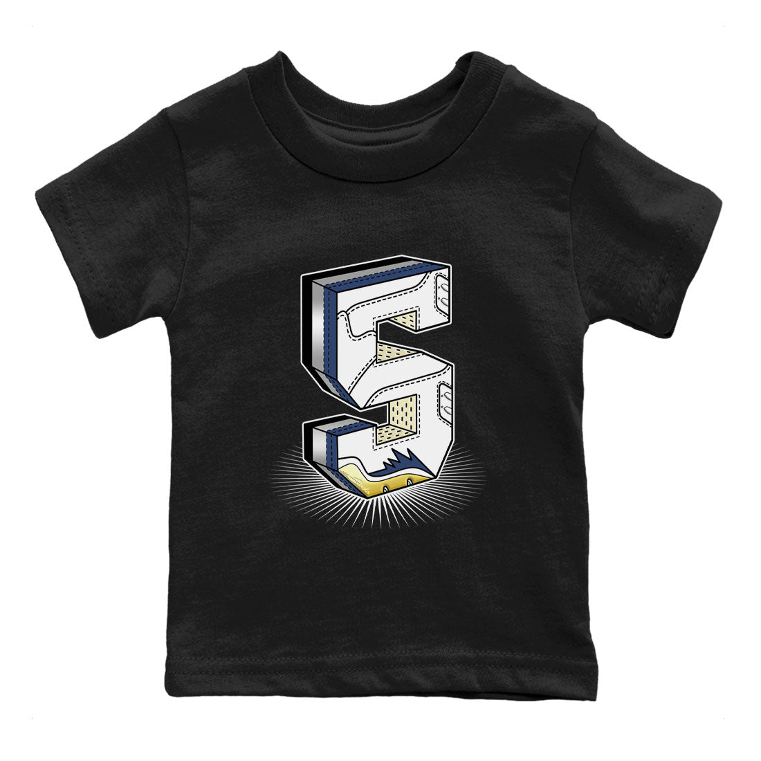 Air Jordan 5 A Ma Maniere x Photon Dust shirt to match jordans Number Statue sneaker matching t-shirt Air Jordan 5 x A Ma Maniere "Dawn" Drip Gear Zone Release Tees Baby Toddler Black 2 T-Shirt