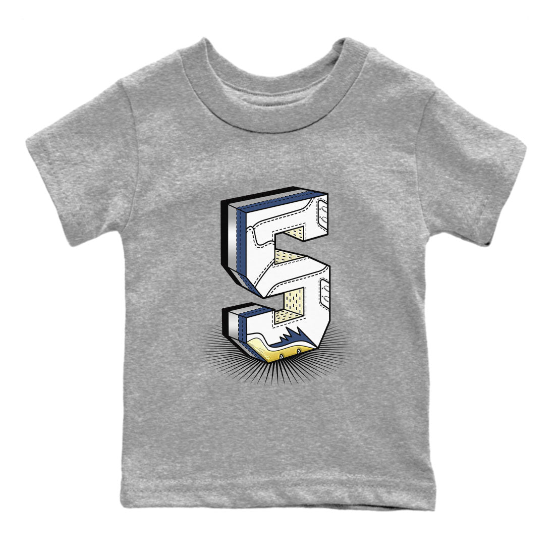 Air Jordan 5 A Ma Maniere x Photon Dust shirt to match jordans Number Statue sneaker matching t-shirt Air Jordan 5 x A Ma Maniere "Dawn" Drip Gear Zone Release Tees Baby Toddler Heather Grey 2 T-Shirt