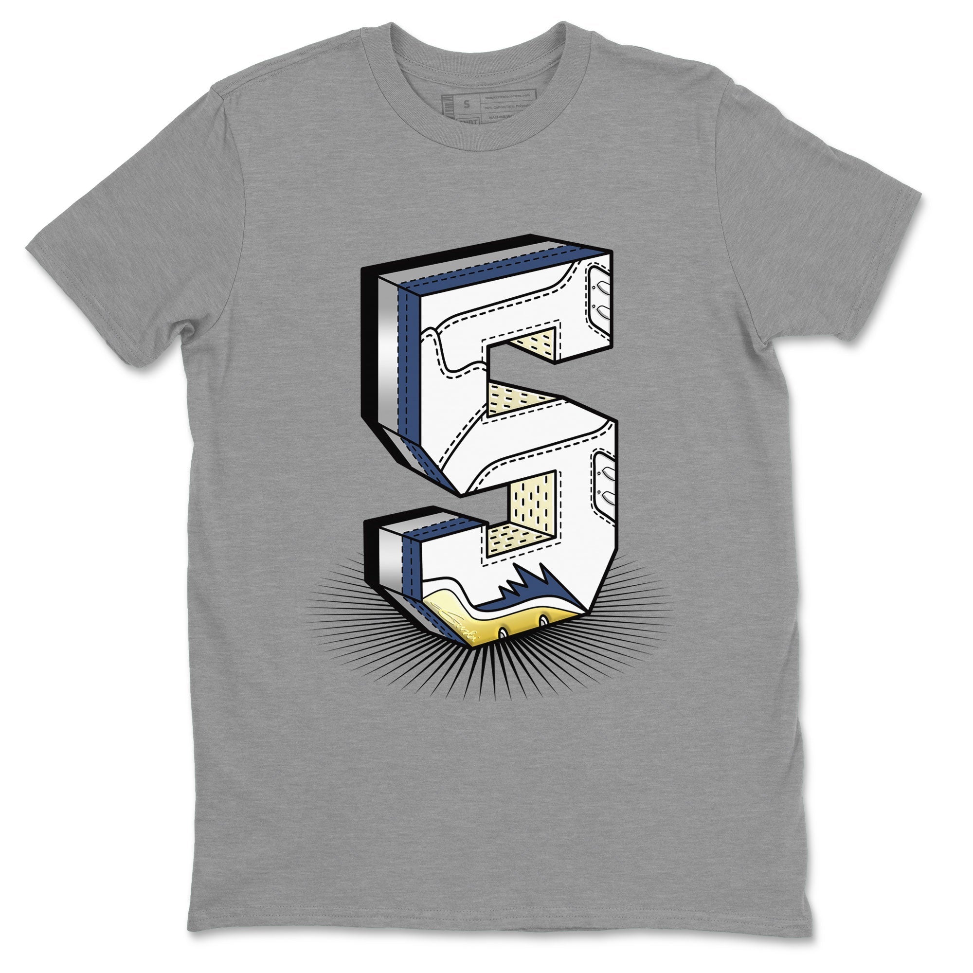 Air Jordan 5 A Ma Maniere x Photon Dust shirt to match jordans Number Statue sneaker matching t-shirt Air Jordan 5 x A Ma Maniere "Dawn" Drip Gear Zone Release Tees Unisex Heather Grey 2 T-Shirt