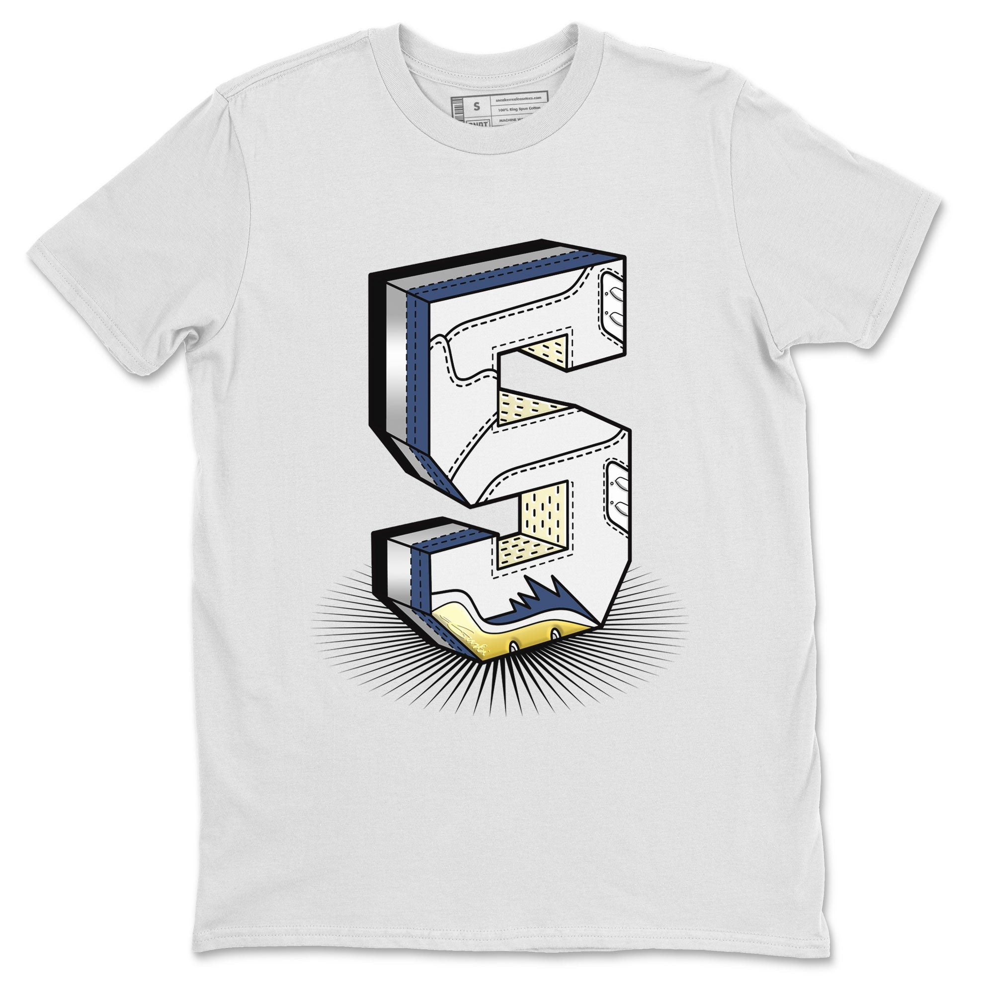 Air Jordan 5 A Ma Maniere x Photon Dust shirt to match jordans Number Statue sneaker matching t-shirt Air Jordan 5 x A Ma Maniere "Dawn" Drip Gear Zone Release Tees Unisex White 2 T-Shirt