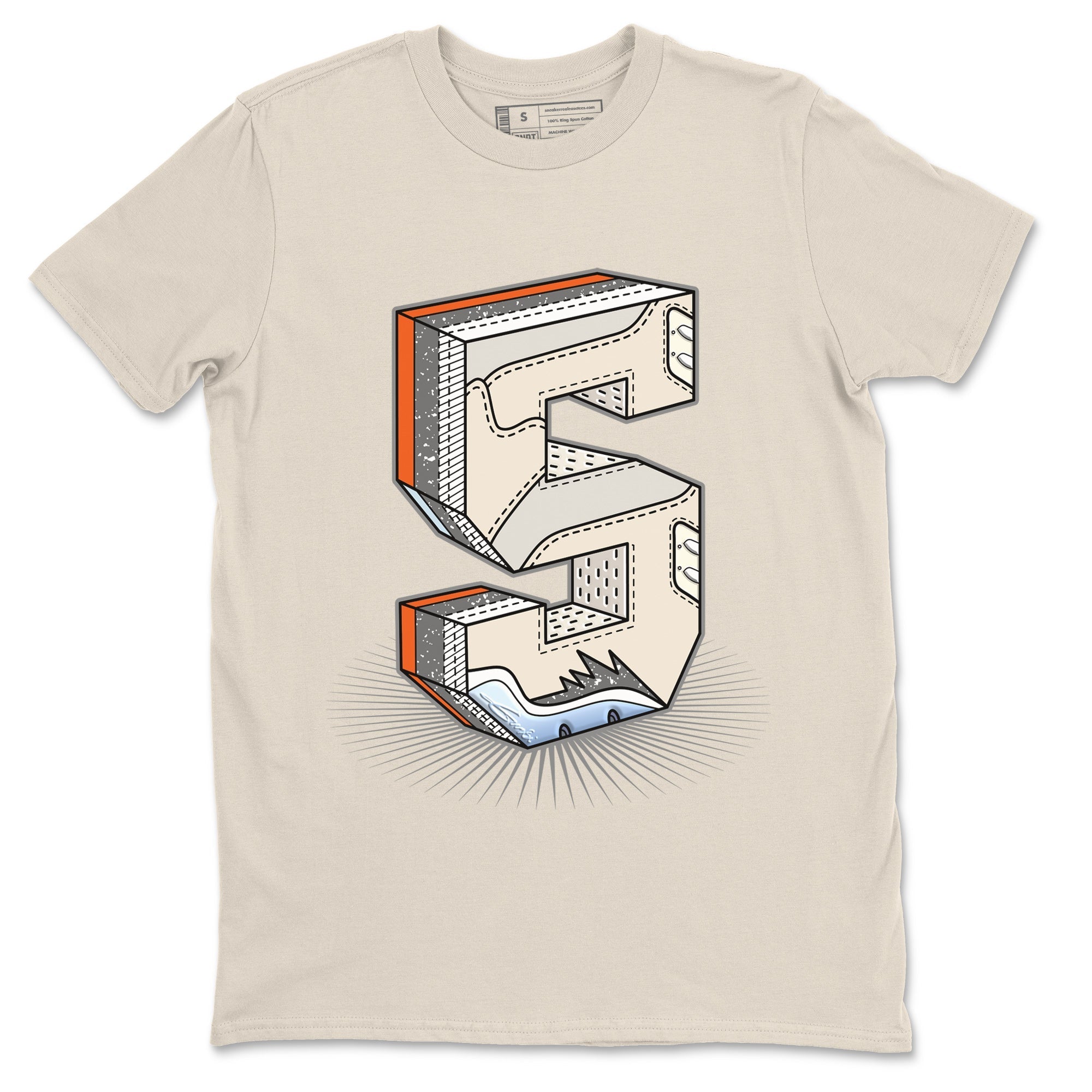 Air Jordan 5 Craft Sneaker Match Tees Number Statue Streetwear Sneaker Shirt Air Jordan 5 Craft Shirt Unisex Shirts Natural 2