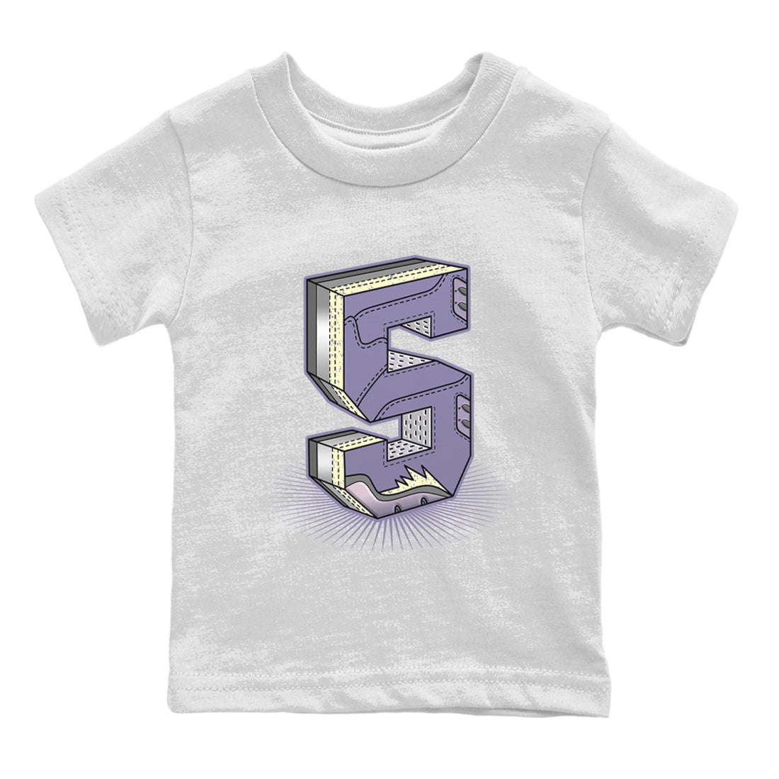 Air Jordan 5 Indigo Haze Sneaker Match Tees Number Statue Streetwear Sneaker Shirt 5s Indigo Haze Sneaker Release Tees Kids Shirts White 2