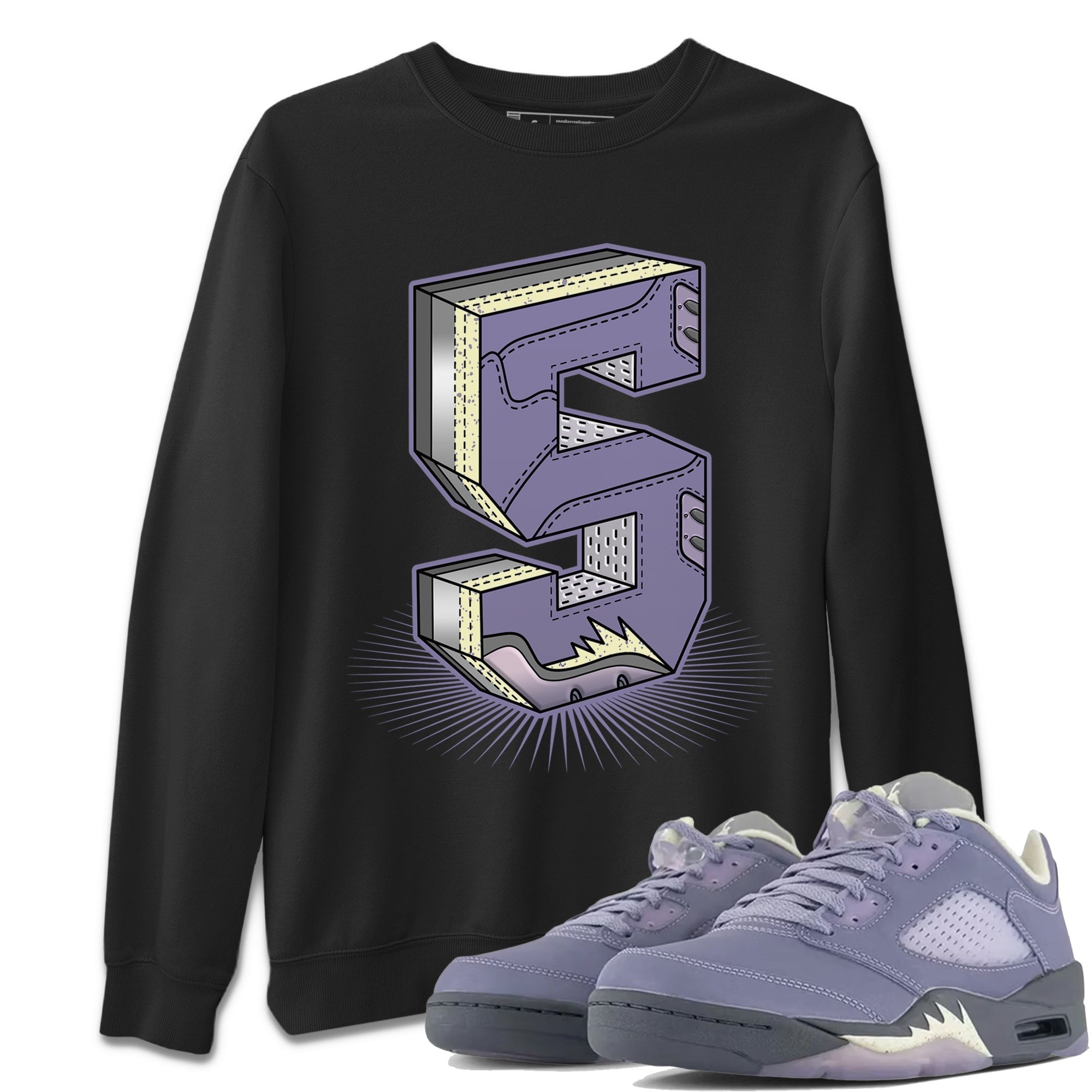 Air Jordan 5 Indigo Haze Sneaker Match Tees Number Statue Streetwear Sneaker Shirt 5s Indigo Haze Sneaker Release Tees Unisex Shirts Black 1