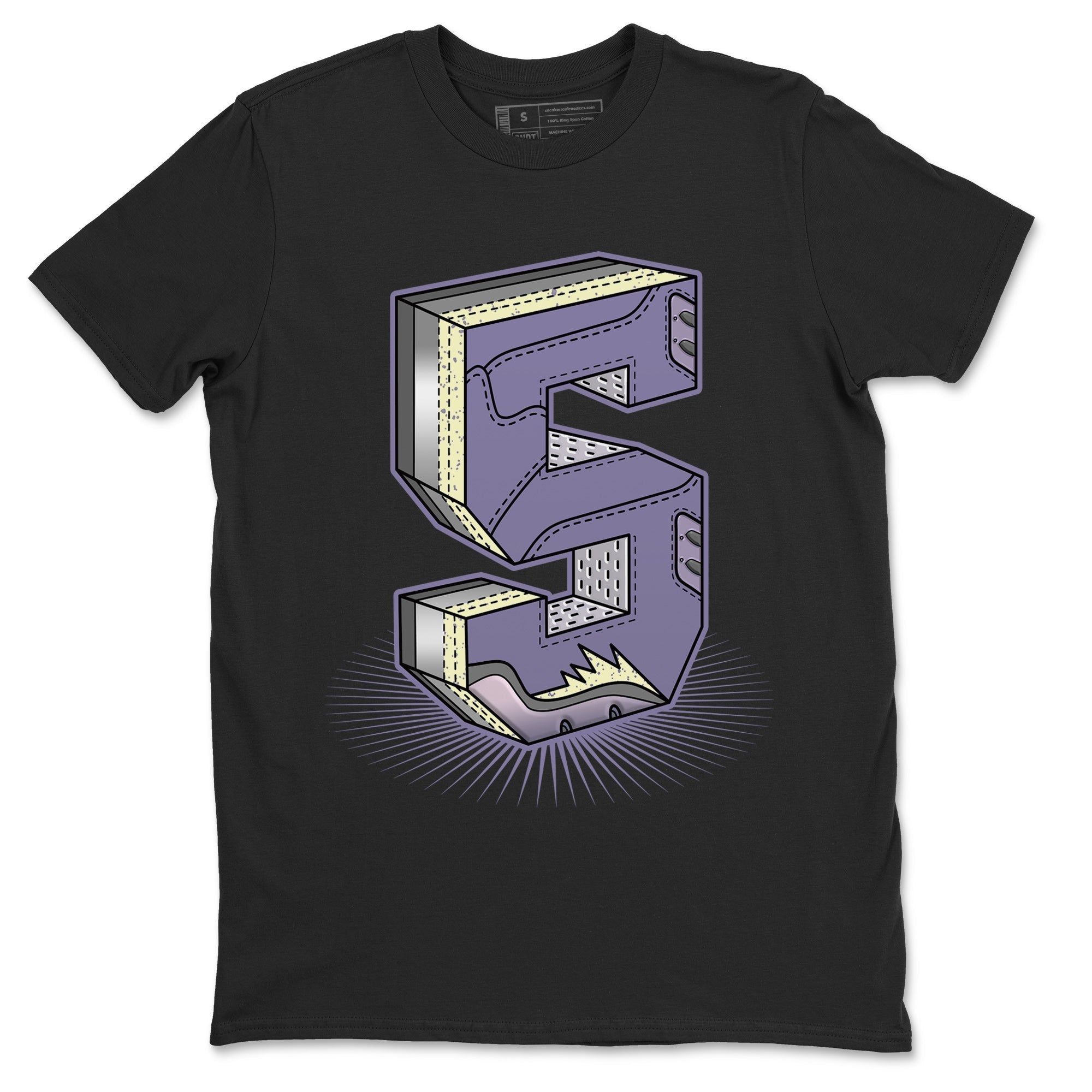 Air Jordan 5 Indigo Haze Sneaker Match Tees Number Statue Streetwear Sneaker Shirt 5s Indigo Haze Sneaker Release Tees Unisex Shirts Black 2