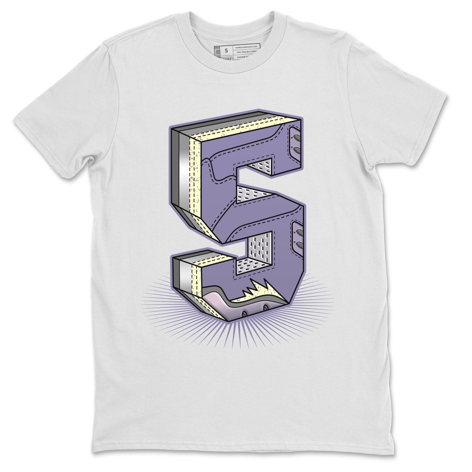 Air Jordan 5 Indigo Haze Sneaker Match Tees Number Statue Streetwear Sneaker Shirt 5s Indigo Haze Sneaker Release Tees Unisex Shirts White 2