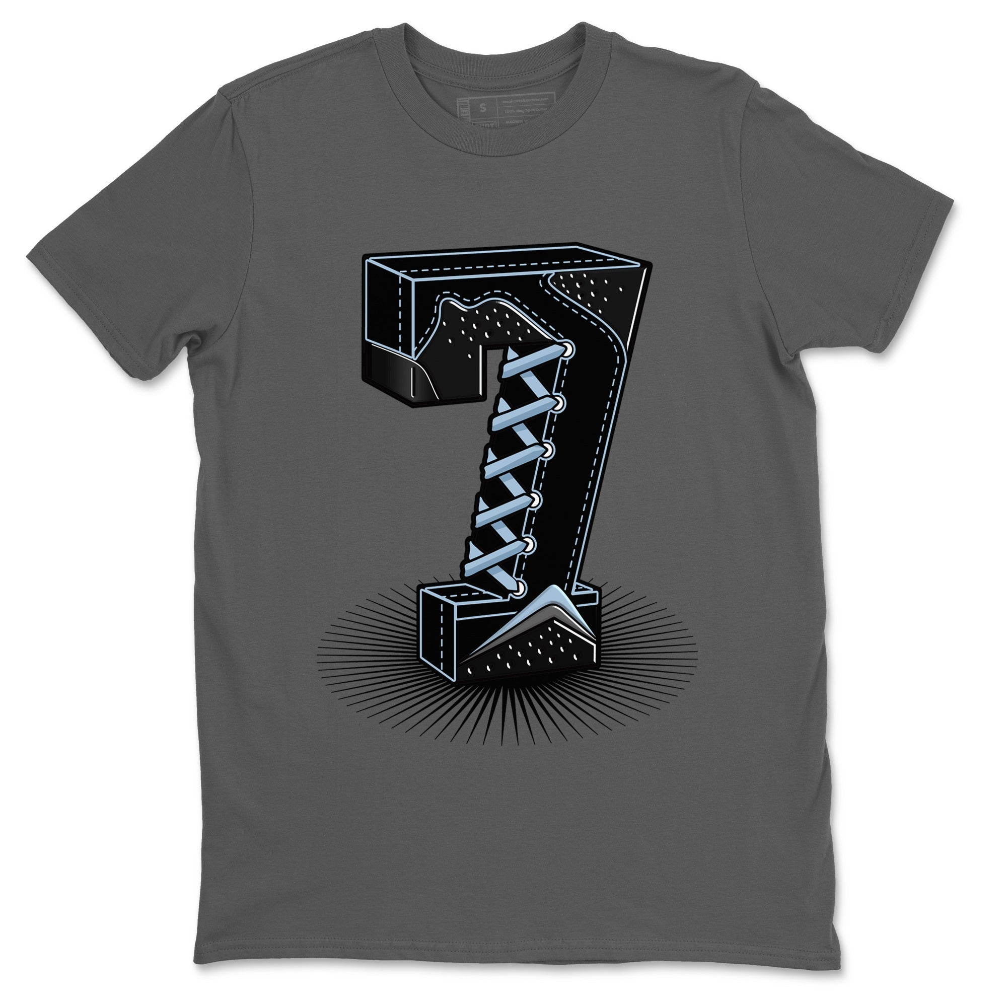Air Jordan 7 Chambray Sneaker Match Tees Number Statue Streetwear Sneaker Shirt Jordan 7 Chambray Sneaker Release Tees Unisex Shirts Cool Grey 2