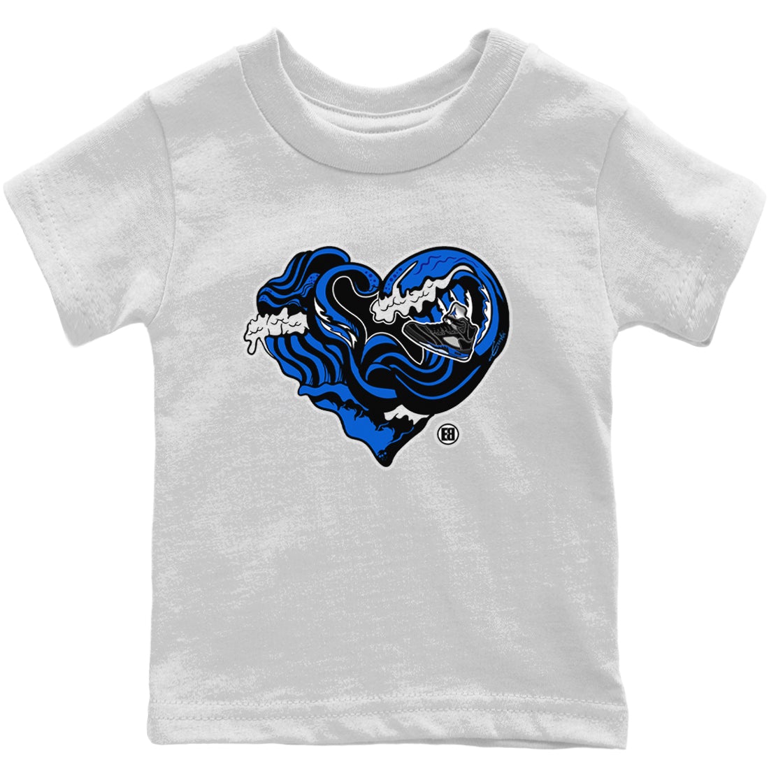 Jordan 5 Racer Blue Sneaker Matching T-Shirt Ocean Love Sneaker Tees Jordan 5 Racer Blue Sneaker Release Tees Kids Shirts