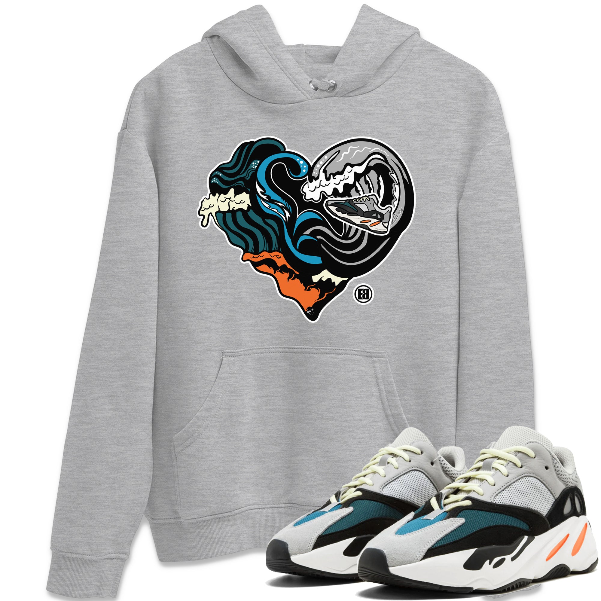 Yeezy 700 Wave Runner Shirt To Match Jordans Ocean Love Sneaker Tees Yeezy 700 Wave Runner Drip Gear Zone Sneaker Matching Clothing Unisex Shirts