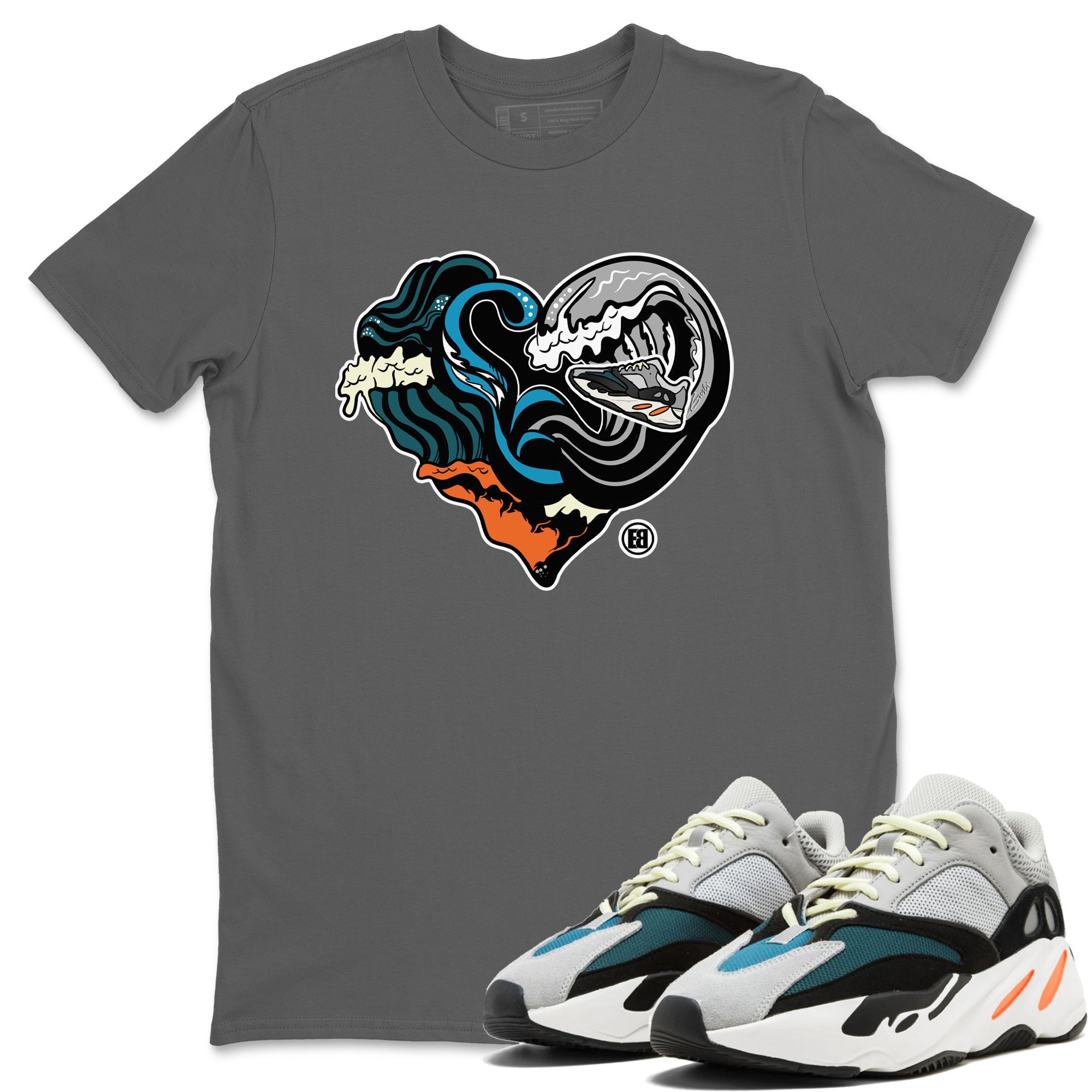 Yeezy 700 Wave Runner Shirt To Match Jordans Ocean Love Sneaker Tees Yeezy 700 Wave Runner Drip Gear Zone Sneaker Matching Clothing Unisex Shirts