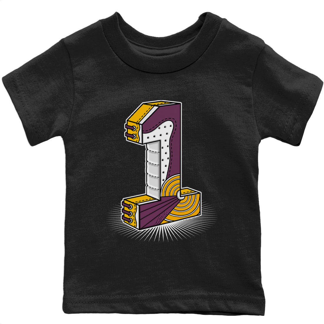 Jordan 1 Brotherhood Sneaker Matching T-Shirt One Statue Sneaker Tees Jordan 1 Brotherhood Sneaker Release Tees Kids Shirts