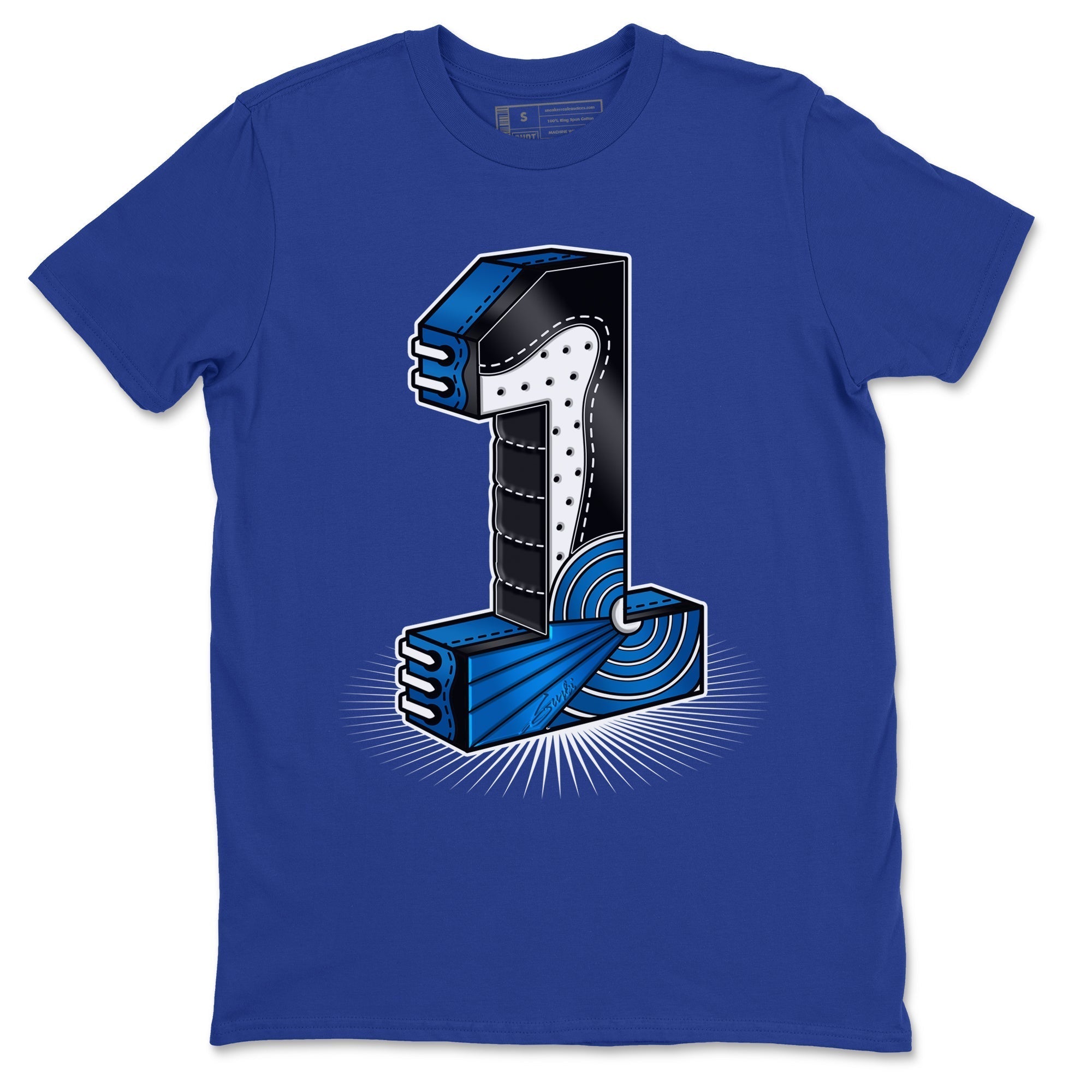 Jordan 1 Dark Marina Blue Sneaker Matching T-Shirt One Statue Sneaker Tees Jordan 1 Dark Marina Blue Sneaker Release Tees Crew Neck Tees