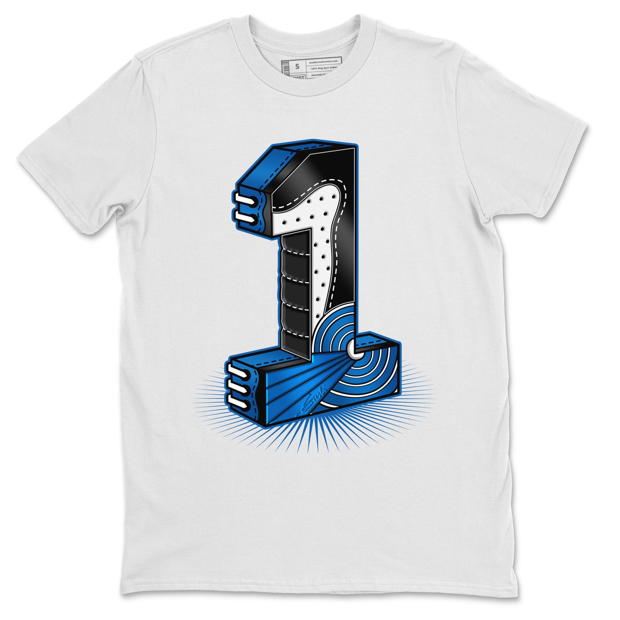 Jordan 1 Dark Marina Blue Sneaker Matching T-Shirt One Statue Sneaker Tees Jordan 1 Dark Marina Blue Sneaker Release Tees Crew Neck Tees