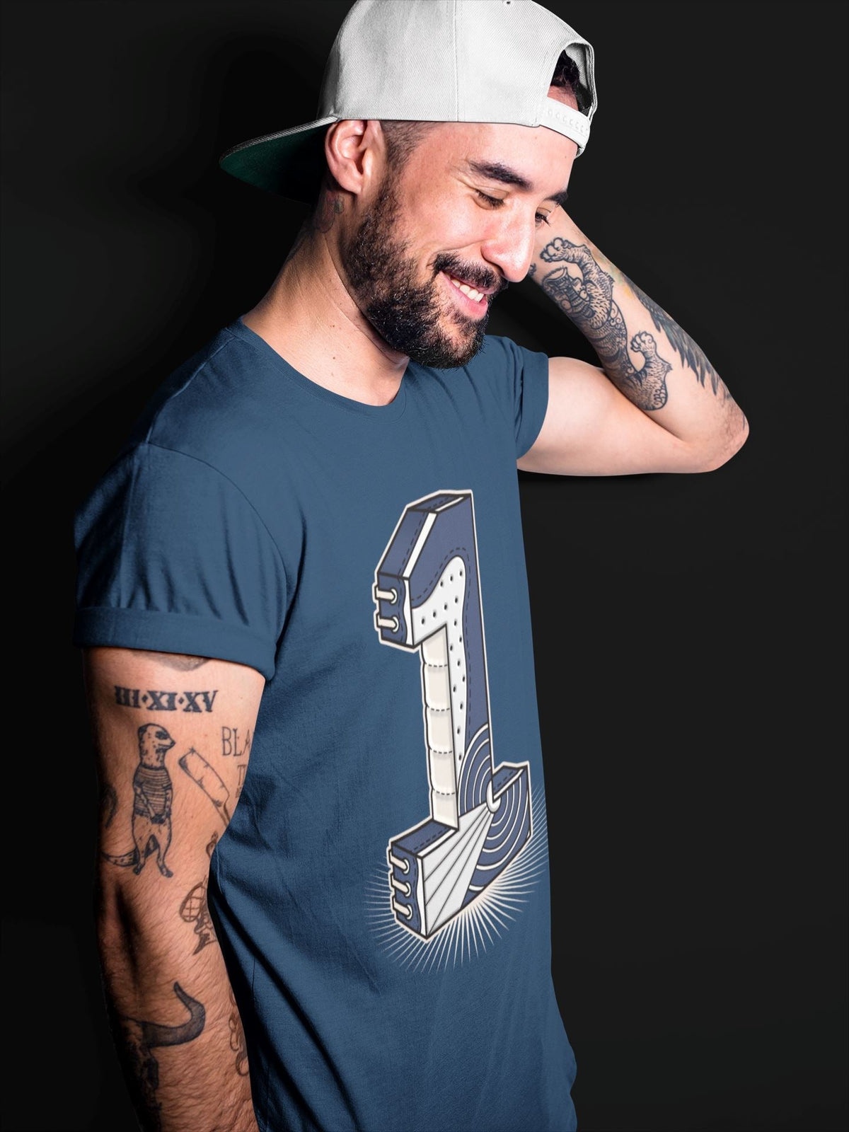Jordan 1 85 Georgetown Sneaker Match Tees One Statue Sneaker Tees Jordan 1 85 Georgetown Jordan to match sneaker T-Shirt Crew Neck Shirts