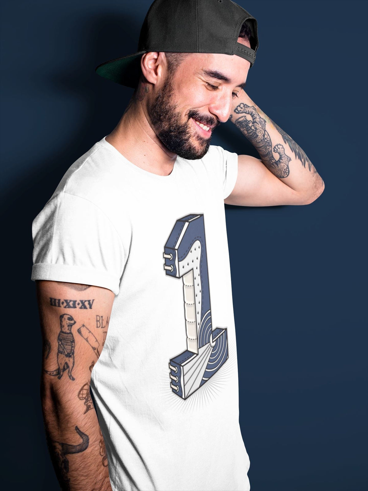 Jordan 1 85 Georgetown Sneaker Match Tees One Statue Sneaker Tees Jordan 1 85 Georgetown Jordan to match sneaker T-Shirt Crew Neck Shirts