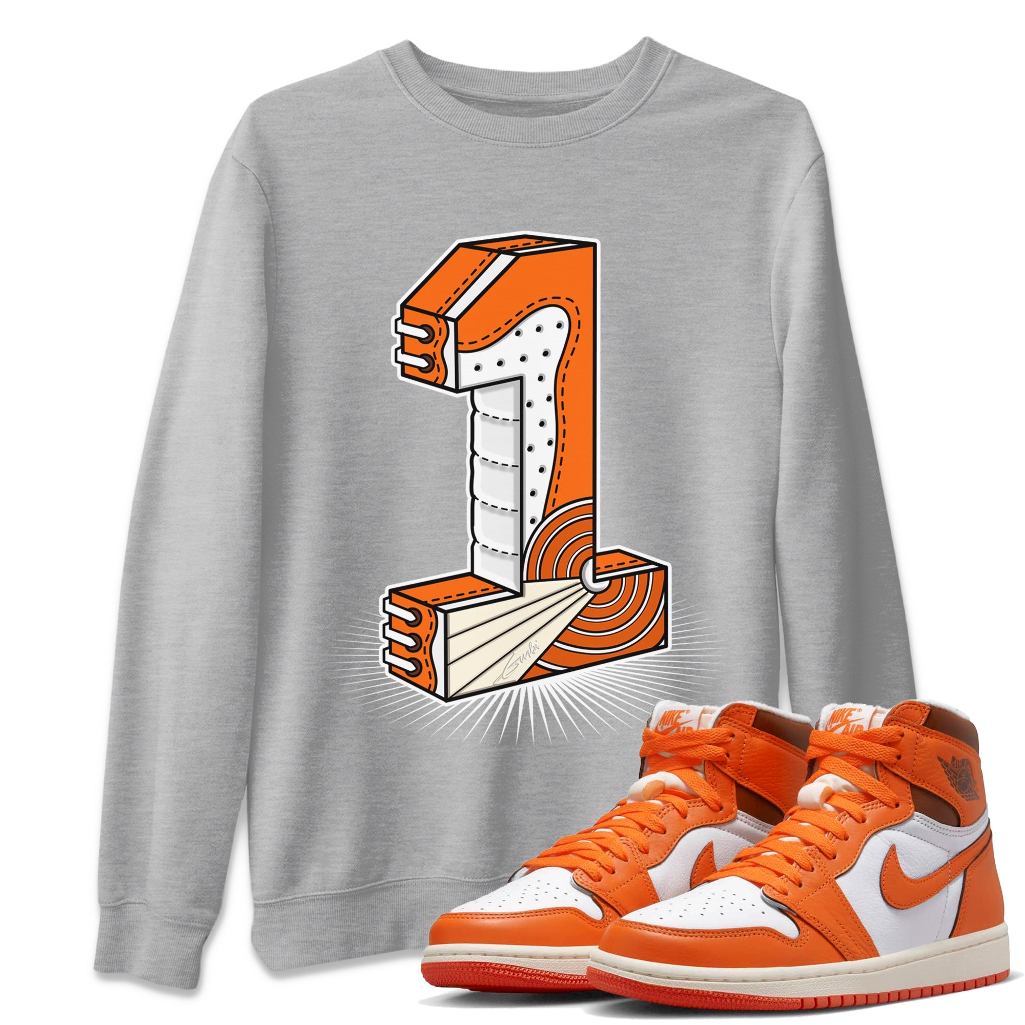Jordan 1 Starfish Shirt To Match Jordans One Statue Sneaker Tees Jordan 1 Starfish Drip Gear Zone Sneaker Matching Clothing Unisex Shirts