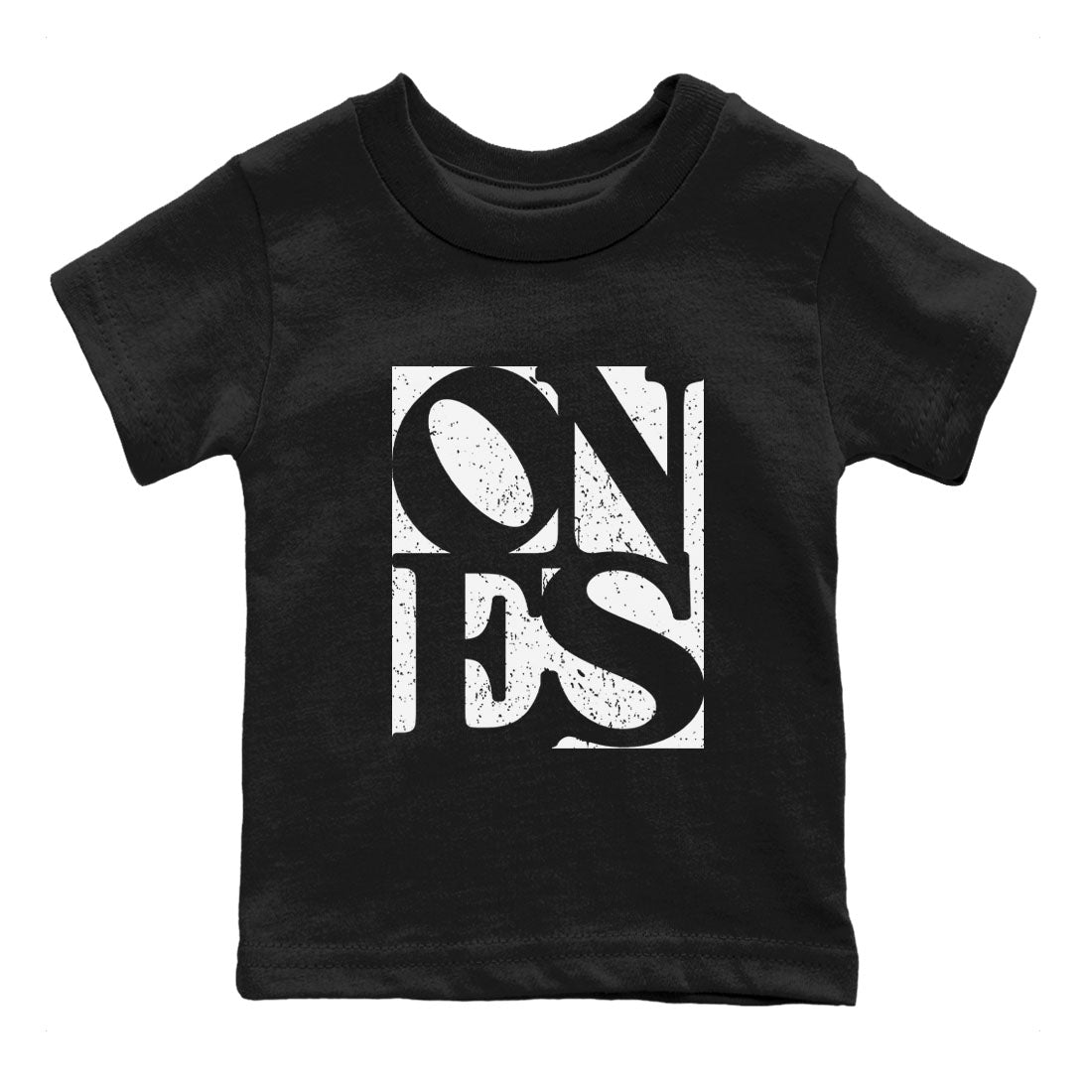 Air Jordan 1 High OG Black White shirt to match jordans streetwear brand Ones sneaker tees 1s Black White Drip Gear Zone baby toddler Black 2 cotton Shirt
