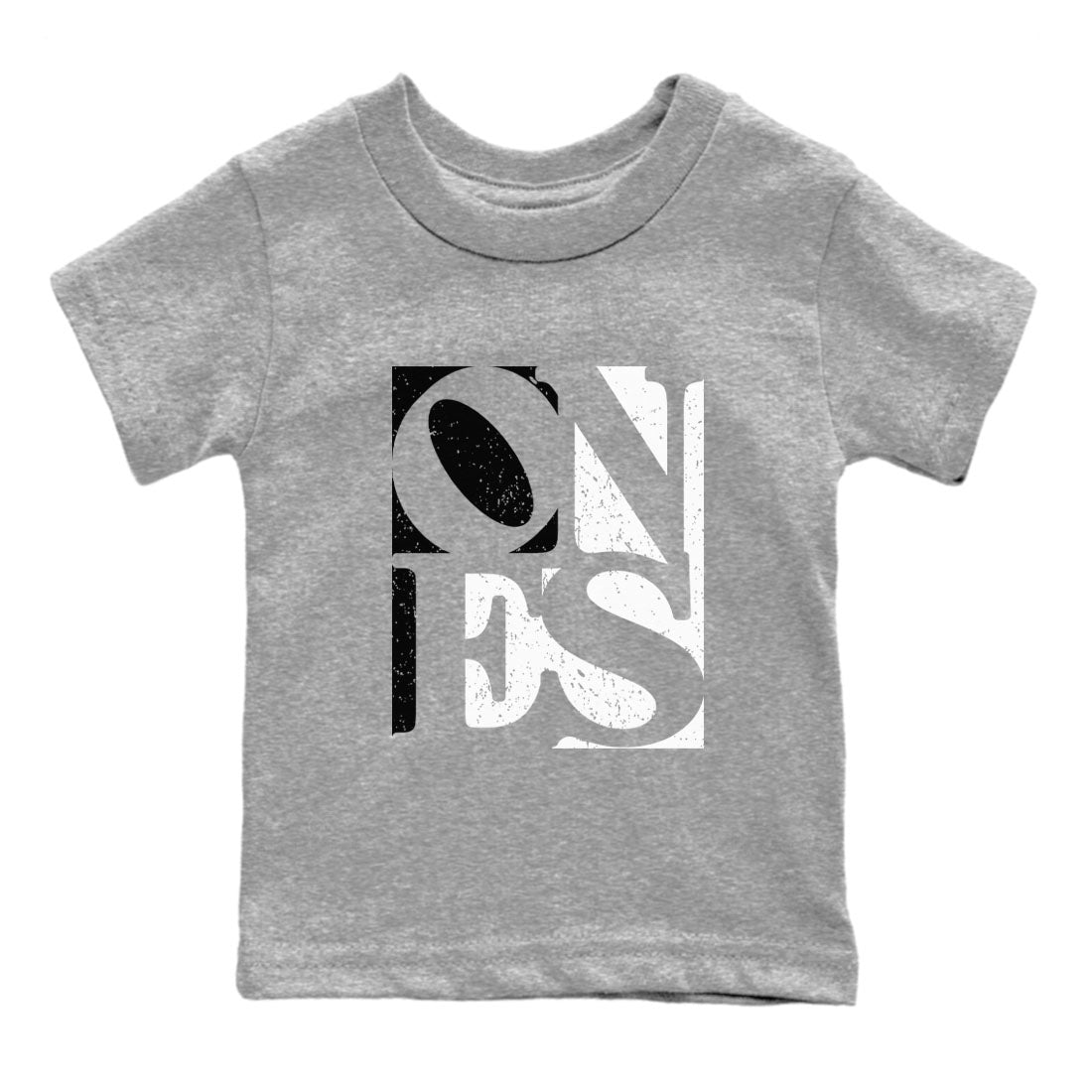 Air Jordan 1 High OG Black White shirt to match jordans streetwear brand Ones sneaker tees 1s Black White Drip Gear Zone baby toddler Heather Grey 2 cotton Shirt