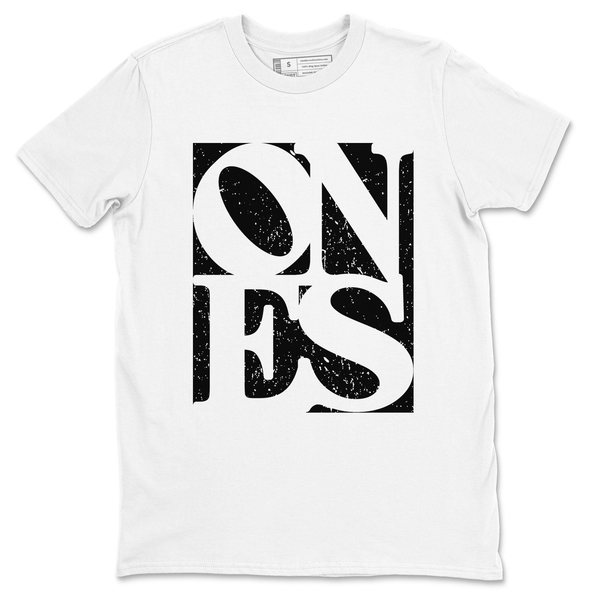 Air Jordan 1 High OG Black White shirt to match jordans streetwear brand Ones sneaker tees 1s Black White Drip Gear Zone unisex cotton White 2 crew neck shirt