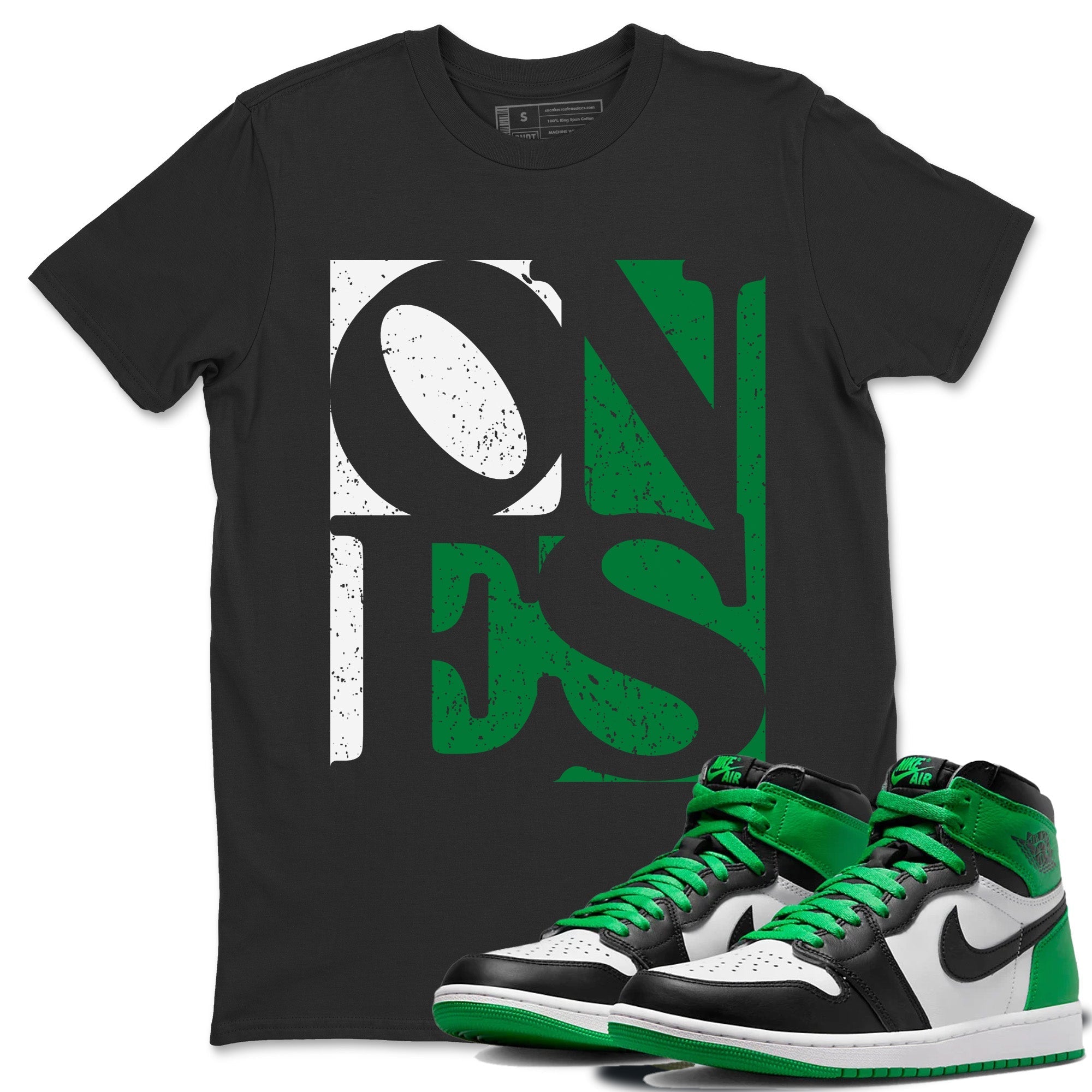 Air Jordan 1 Celtics Sneaker Match Tees Ones Streetwear Sneaker Shirt Air Jordan 1 High OG Celtics Sneaker Release Tees Unisex Shirts Black 1
