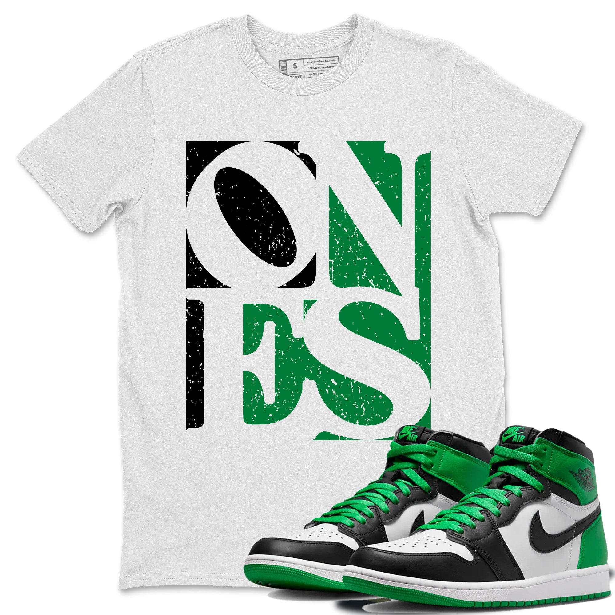 Air Jordan 1 Celtics Sneaker Match Tees Ones Streetwear Sneaker Shirt Air Jordan 1 High OG Celtics Sneaker Release Tees Unisex Shirts White 1