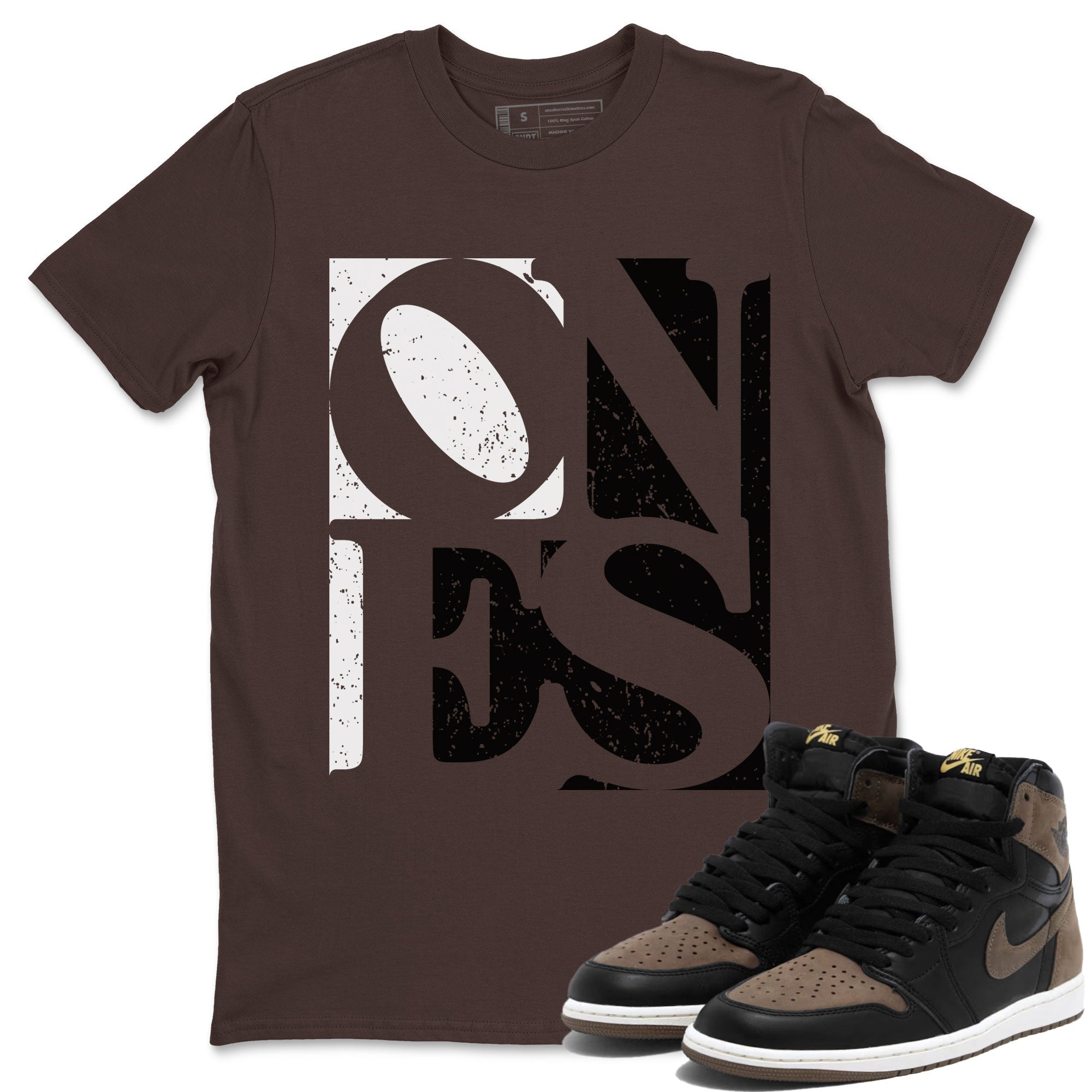 Air Jordan 1 High OG Palomino shirt to match jordans Ones Streetwear Sneaker Shirt Air Jordan 1 Palomino Drip Gear Zone Sneaker Matching Clothing Unisex Dark Chocolate 1 T-Shirt
