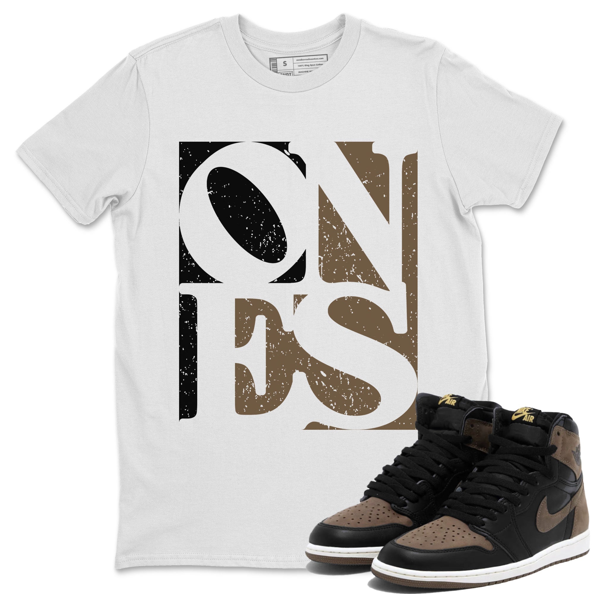 Air Jordan 1 High OG Palomino shirt to match jordans Ones Streetwear Sneaker Shirt Air Jordan 1 Palomino Drip Gear Zone Sneaker Matching Clothing Unisex White 1 T-Shirt