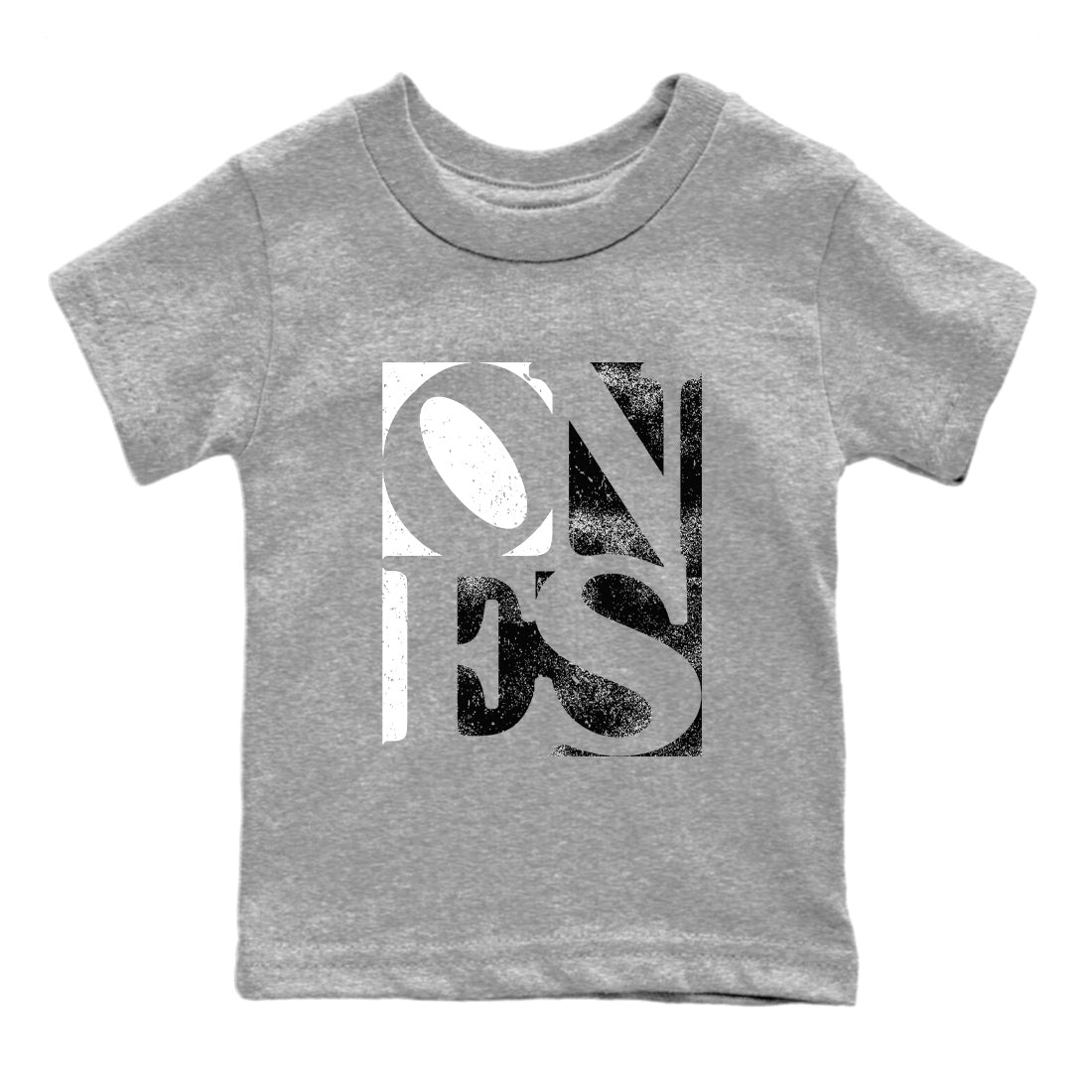 Air Jordan 1 Washed Heritage Sneaker Match Tees Ones Streetwear Sneaker Shirt Air Jordan 1 High OG Washed Heritage Clothes Kids Shirts Heather Grey 2