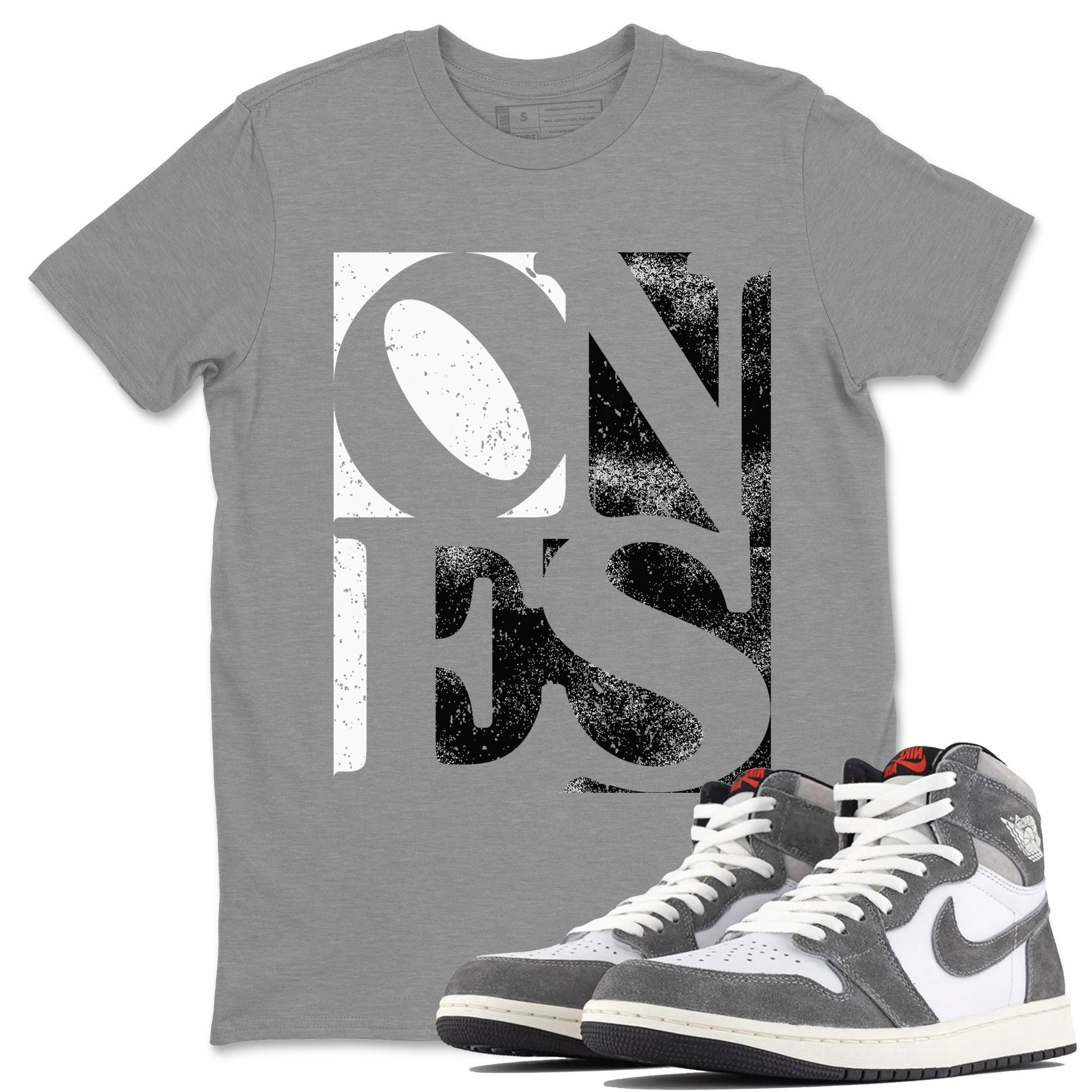 Air Jordan 1 Washed Heritage Ones Crew Neck Streetwear Sneaker Shirt Air Jordan 1 Washed Heritage Sneaker T-Shirts Size Chart
