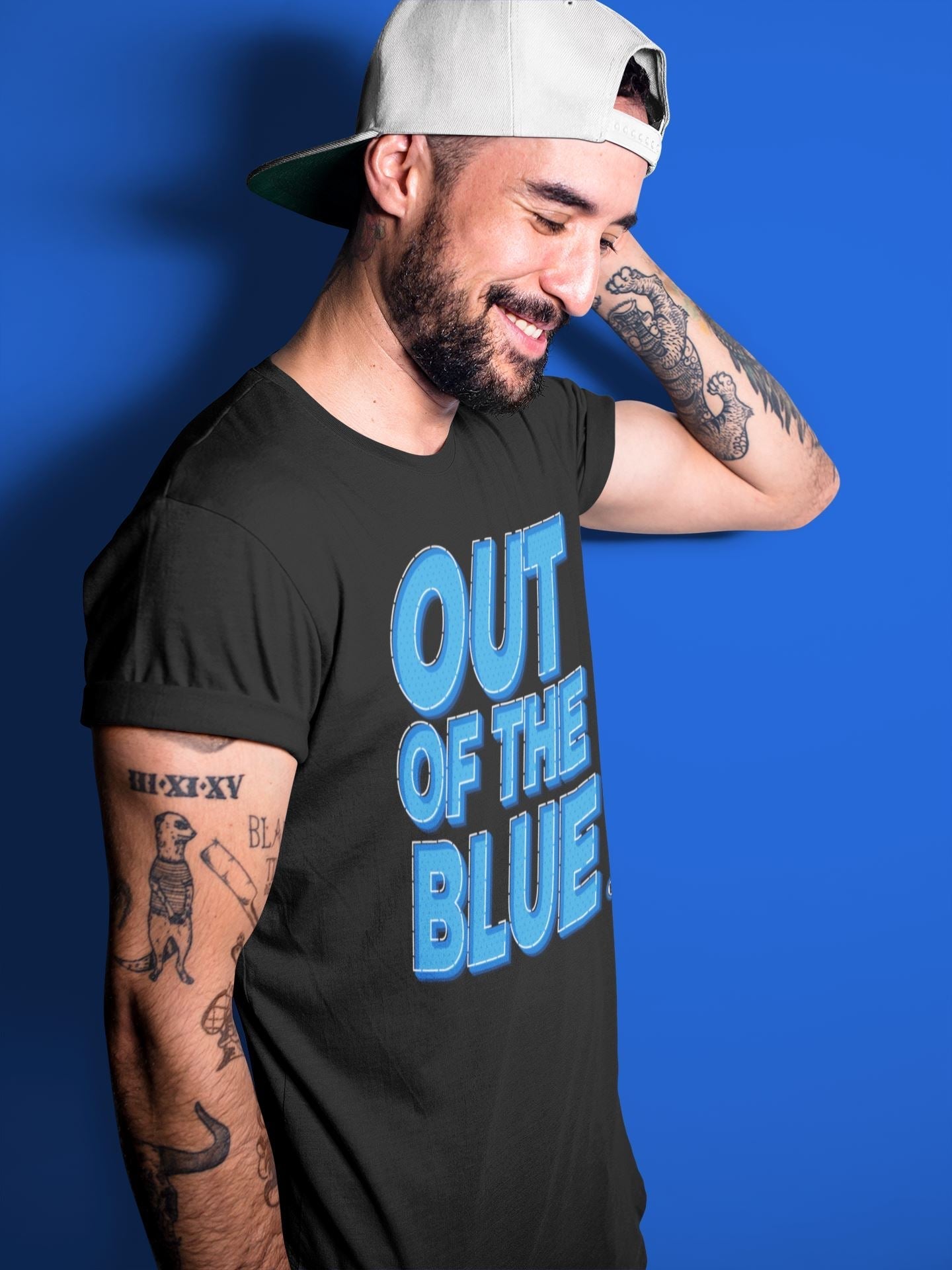 Jordan 1 Dark Marina Blue Sneaker Matching T-Shirt Out Of The Blue Sneaker Tees Jordan 1 Dark Marina Blue Sneaker Release Tees Crew Neck Tees