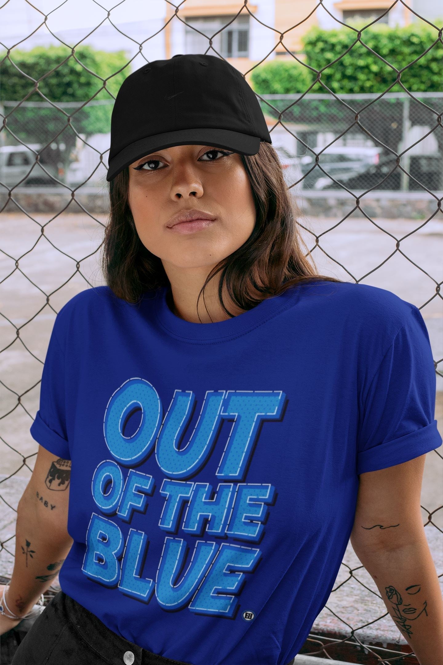 Jordan 1 Dark Marina Blue Sneaker Matching T-Shirt Out Of The Blue Sneaker Tees Jordan 1 Dark Marina Blue Sneaker Release Tees Crew Neck Tees