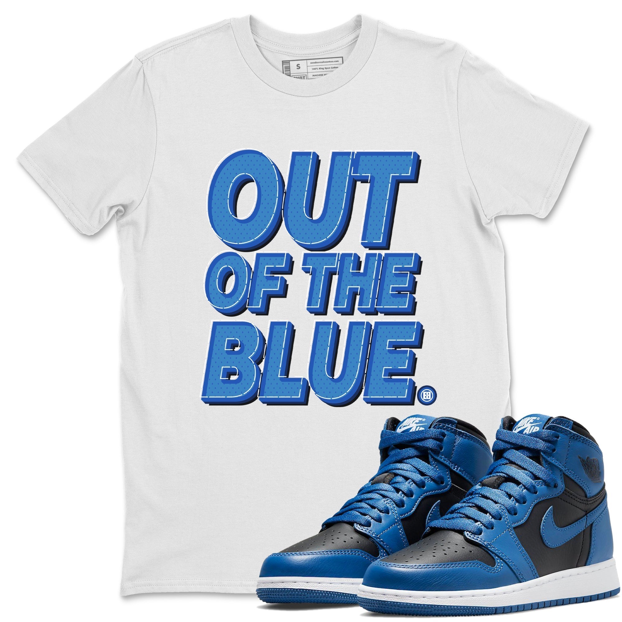 Jordan 1 Dark Marina Blue Sneaker Matching T-Shirt Out Of The Blue Sneaker Tees Jordan 1 Dark Marina Blue Sneaker Release Tees Crew Neck Tees