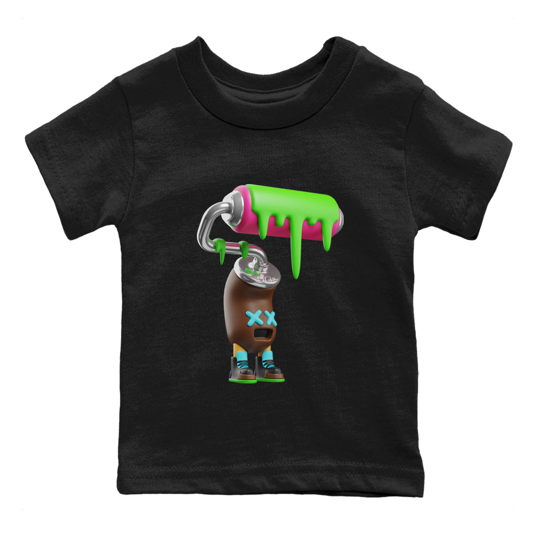 Air Force 1 Undefeated Fauna Brown Sneaker Match Tees Paint Roller Sneaker Tees Air Force 1 Undefeated Fauna Brown Jordan to match sneaker T-Shirt Kids Shirts
