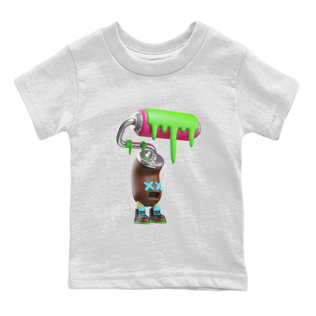 Air Force 1 Undefeated Fauna Brown Sneaker Match Tees Paint Roller Sneaker Tees Air Force 1 Undefeated Fauna Brown Jordan to match sneaker T-Shirt Kids Shirts