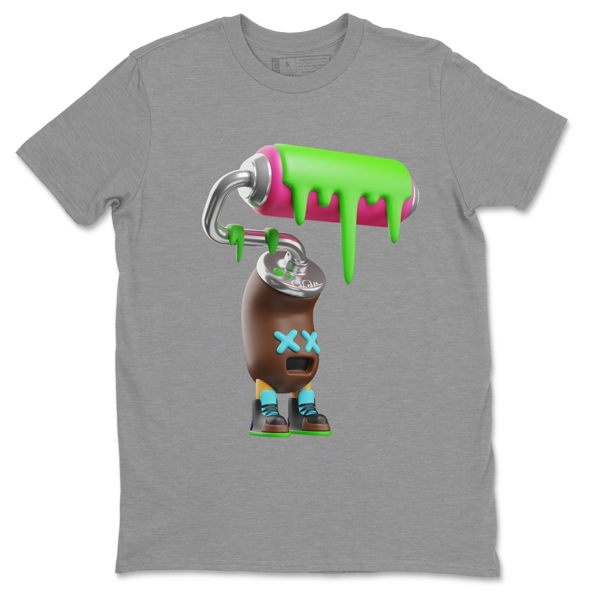 Air Force 1 Undefeated Fauna Brown Sneaker Match Tees Paint Roller Sneaker Tees Air Force 1 Undefeated Fauna Brown Jordan to match sneaker T-Shirt Crew Neck Shirts