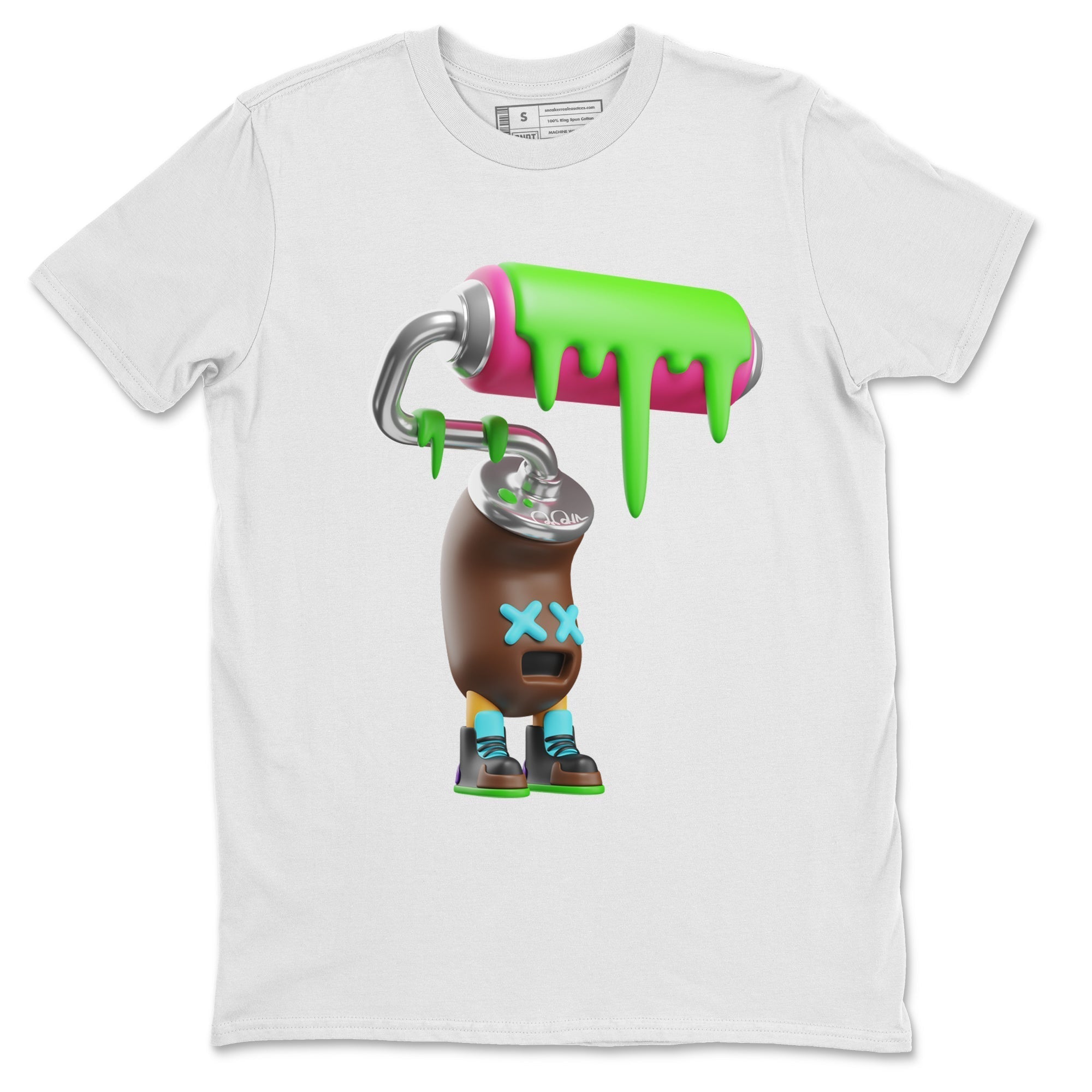 Air Force 1 Undefeated Fauna Brown Sneaker Match Tees Paint Roller Sneaker Tees Air Force 1 Undefeated Fauna Brown Jordan to match sneaker T-Shirt Crew Neck Shirts