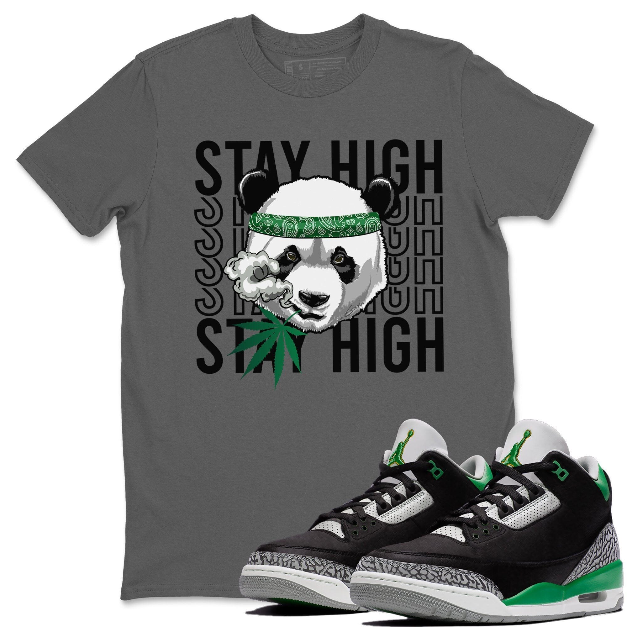 Jordan 3 Pine Green Shirt To Match Jordans Panda Stay High Sneaker Tees Jordan 3 Pine Green Drip Gear Zone Sneaker Matching Clothing Unisex Shirts