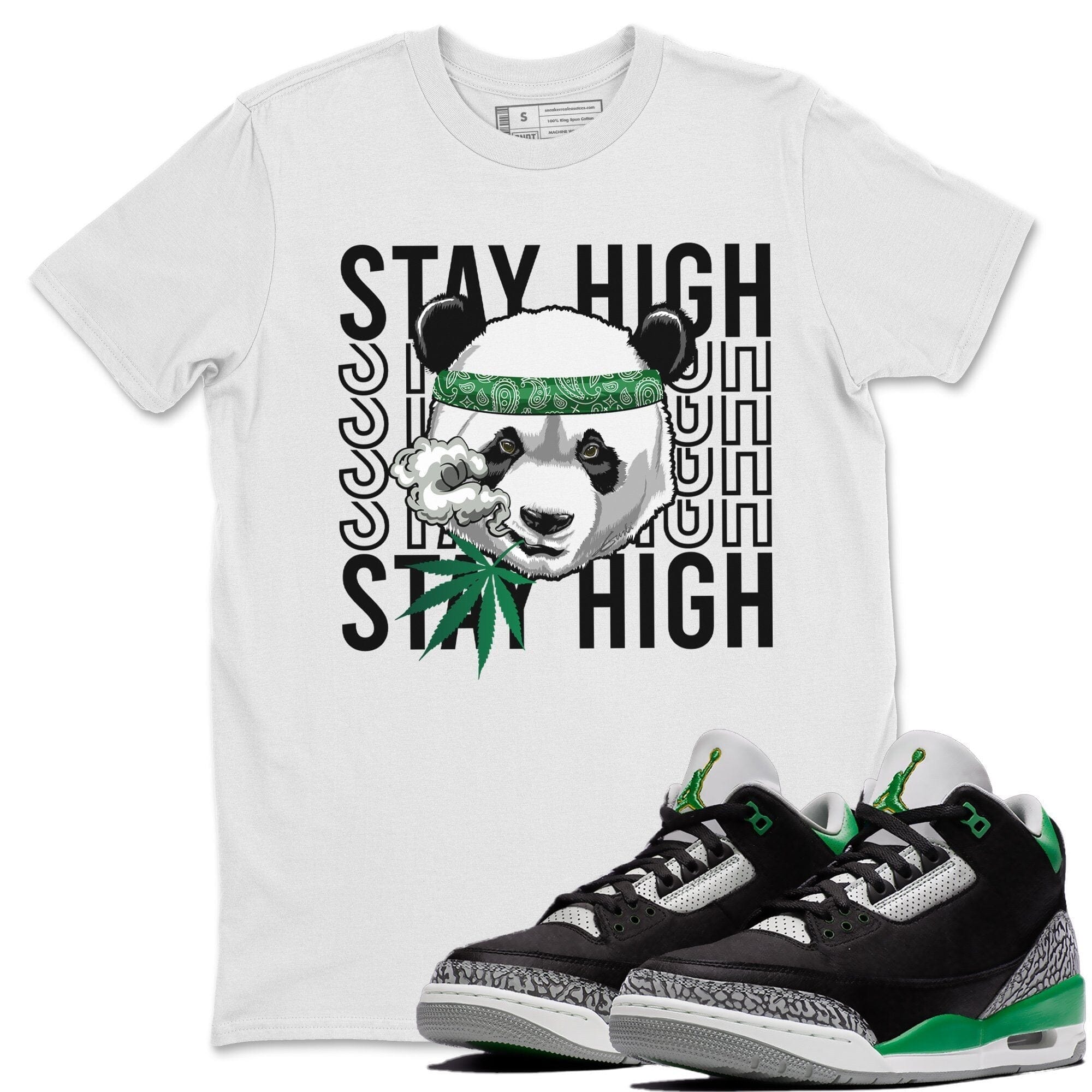 Jordan 3 Pine Green Shirt To Match Jordans Panda Stay High Sneaker Tees Jordan 3 Pine Green Drip Gear Zone Sneaker Matching Clothing Unisex Shirts