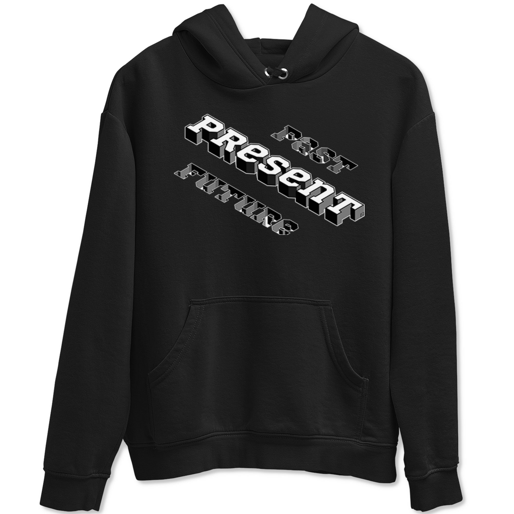 1s Black White shirt to match jordans Past Present Future sneaker tees Air Jordan 1 Black White Drip Gear Zone unisex cotton Black 2 crew neck shirt