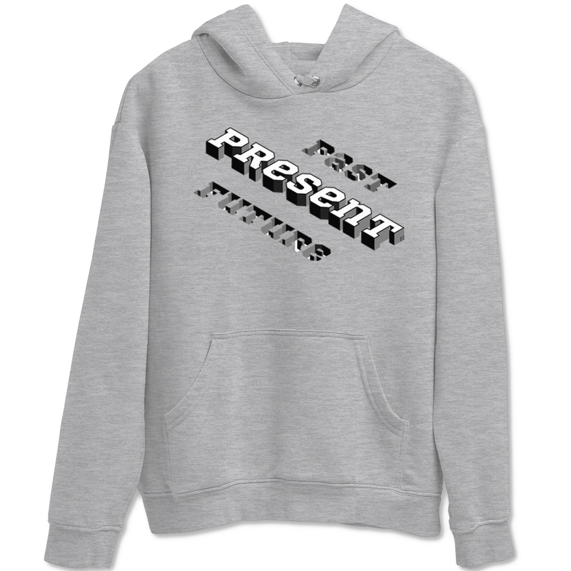 1s Black White shirt to match jordans Past Present Future sneaker tees Air Jordan 1 Black White Drip Gear Zone unisex cotton Heather Grey 2 crew neck shirt